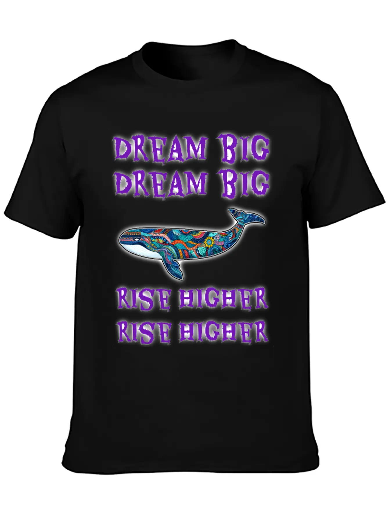 Dream Big, Rise Higher Unisex Casual T-Shirt – Clean Design For Daily Comfort