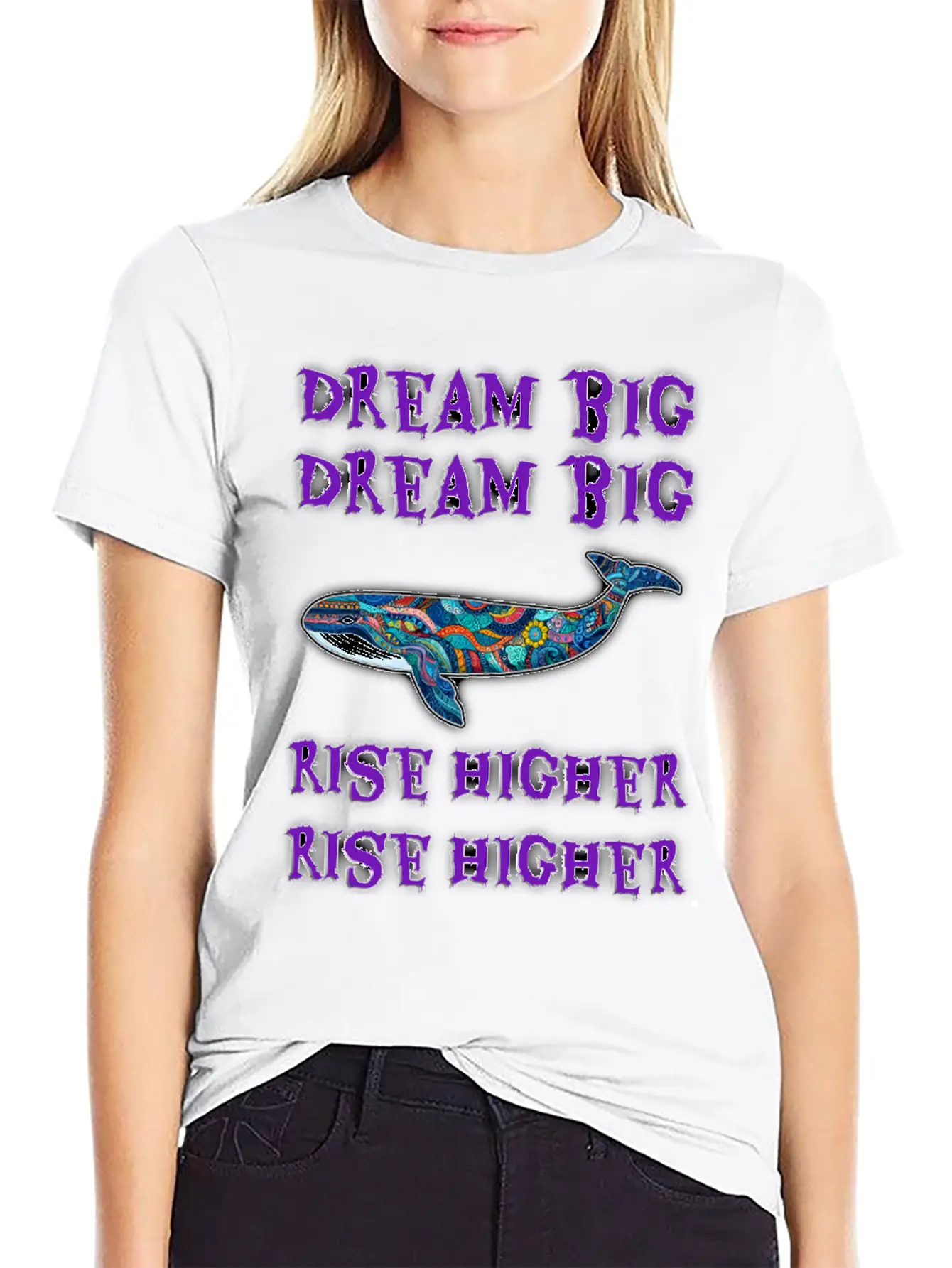 Dream Big, Rise Higher Unisex Casual T-Shirt – Clean Design For Daily Comfort