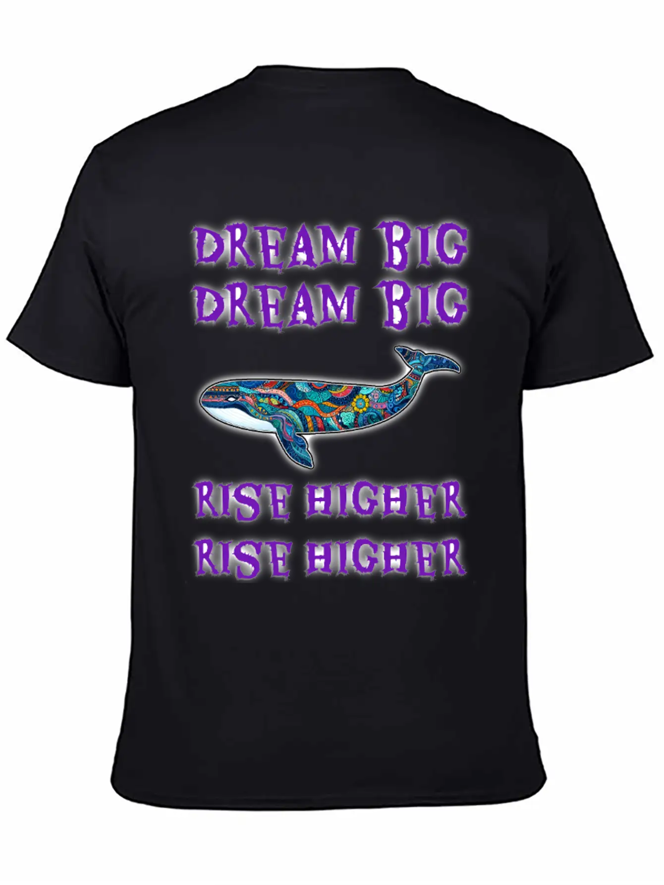 Dream Big, Rise Higher Unisex Casual T-Shirt – Clean Design For Daily Comfort