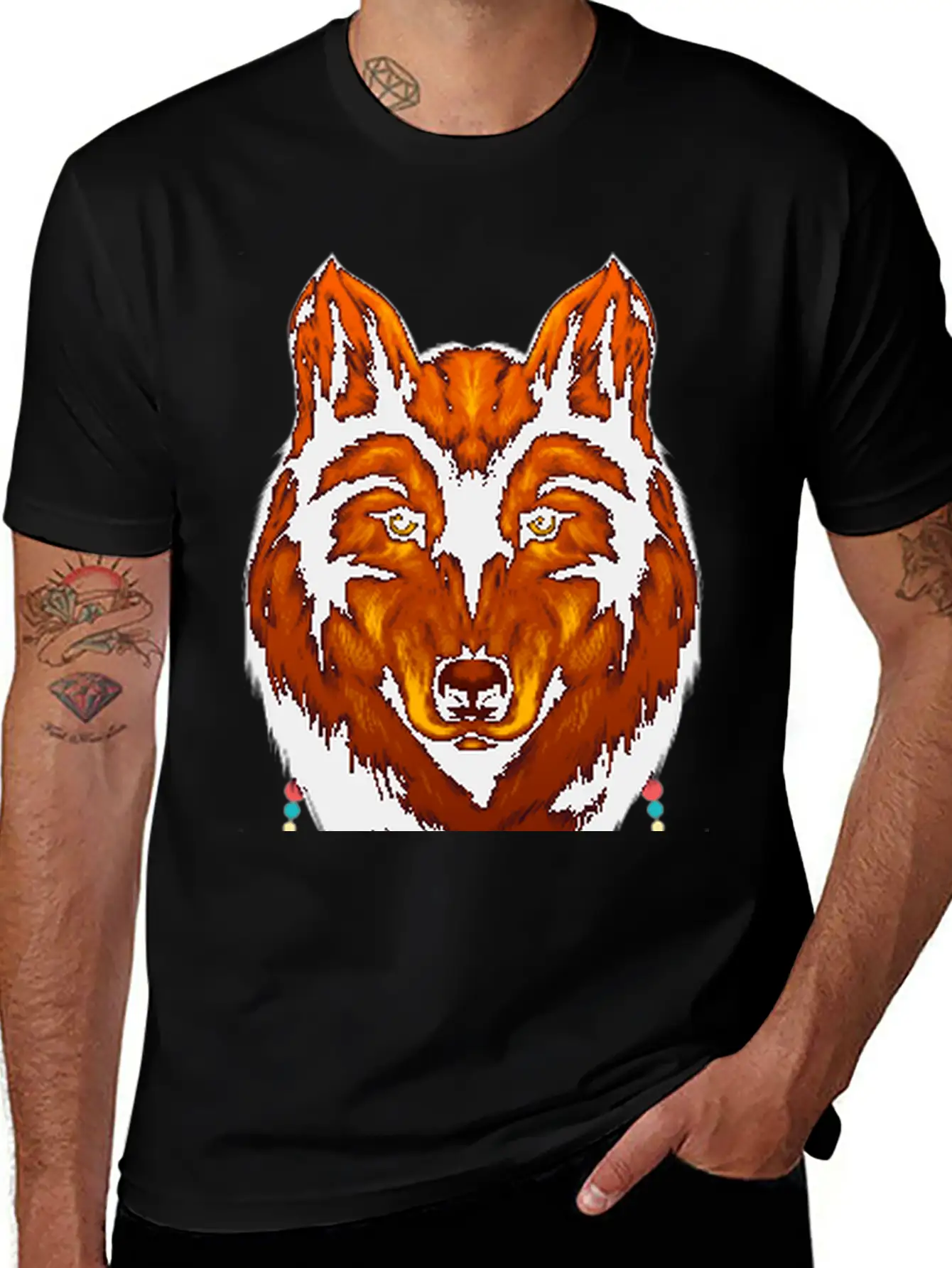 Dream Catcher Wolf Native American Native Indigen Timeless Short Sleeve Tee – Comfy And Minimalist Design