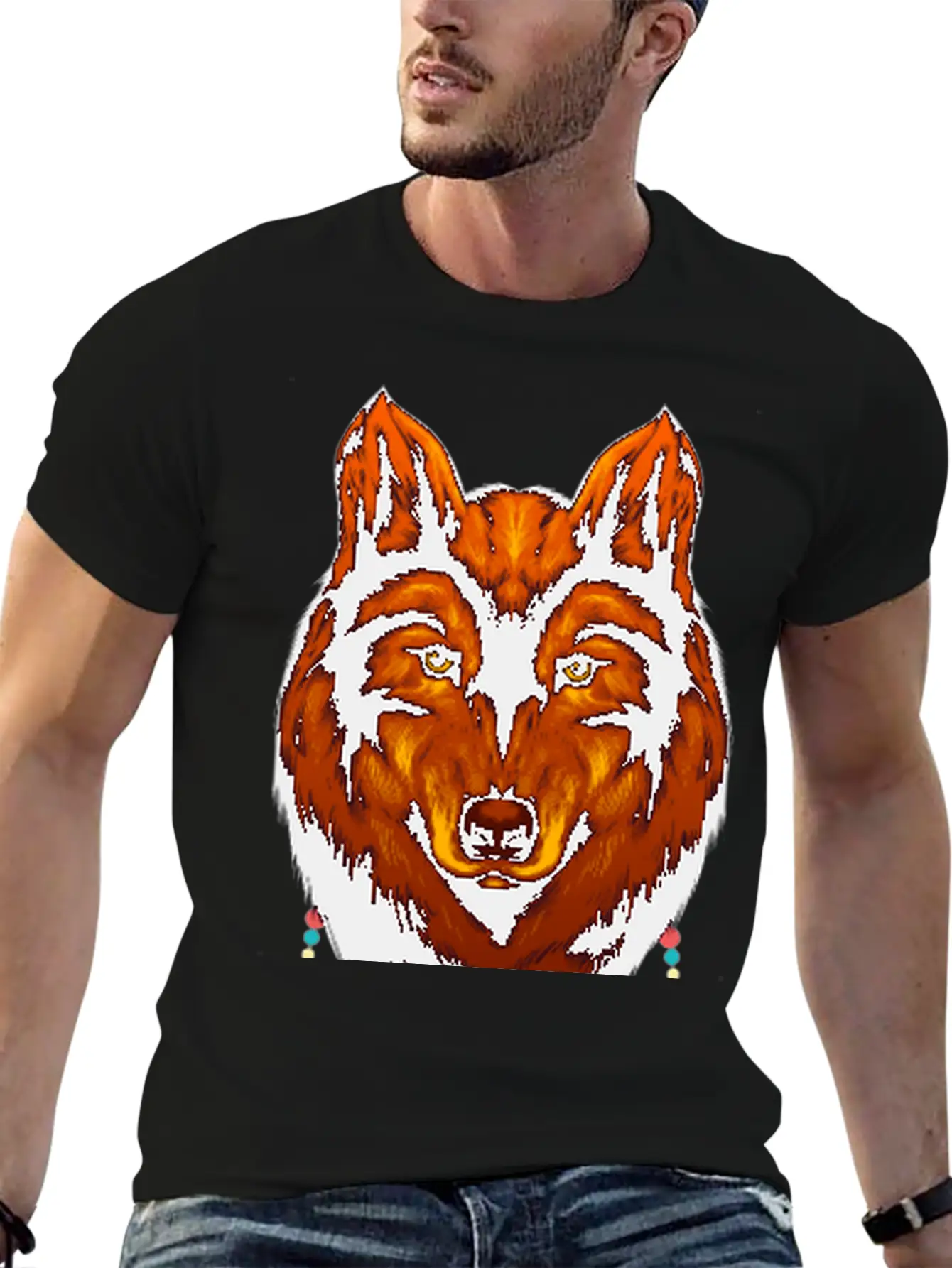 Dream Catcher Wolf Native American Native Indigen Timeless Short Sleeve Tee – Comfy And Minimalist Design