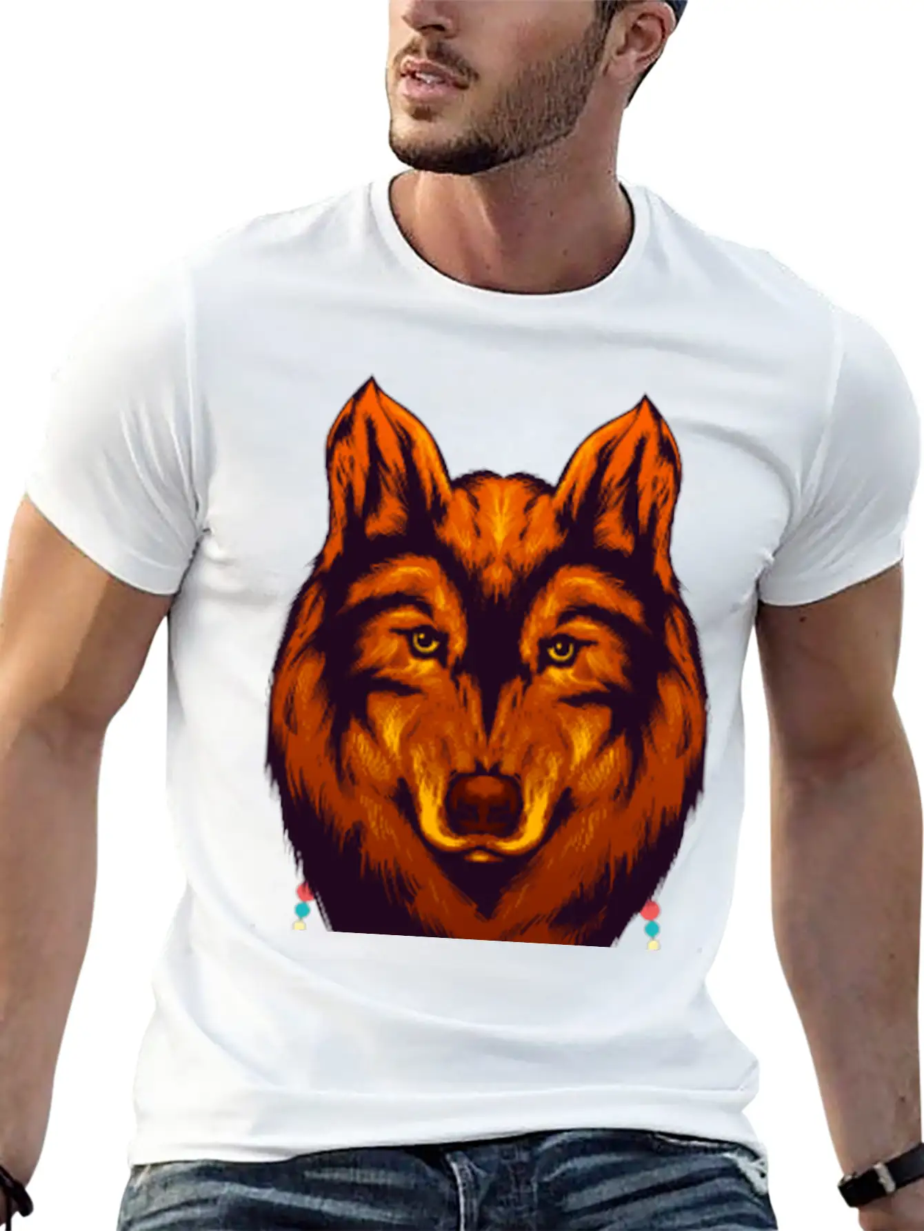 Dream Catcher Wolf Native American Native Indigen Timeless Short Sleeve Tee – Comfy And Minimalist Design
