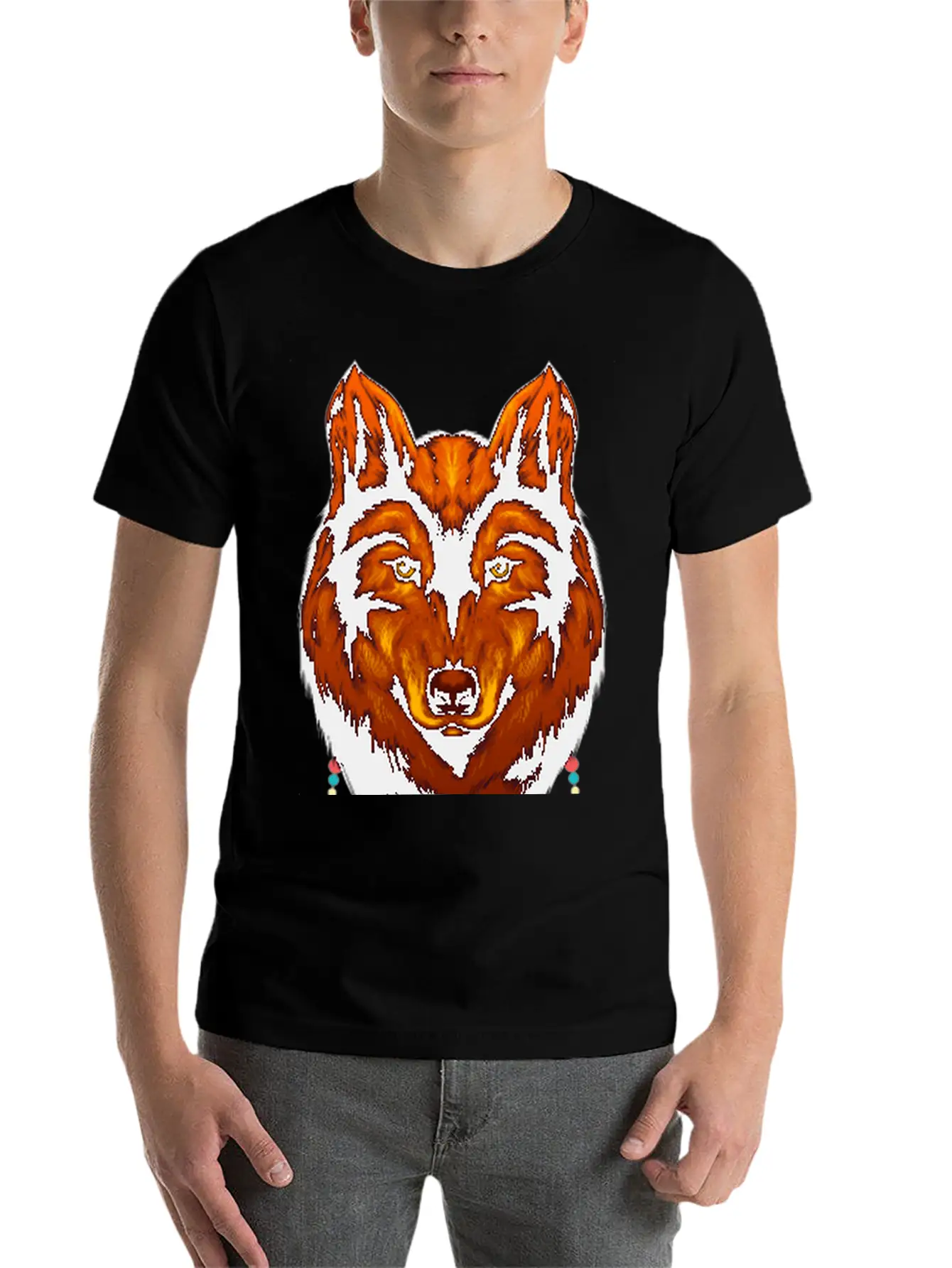 Dream Catcher Wolf Native American Native Indigen Timeless Short Sleeve Tee – Comfy And Minimalist Design