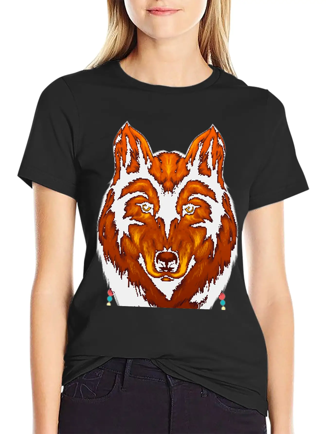 Dream Catcher Wolf Native American Native Indigen Timeless Short Sleeve Tee – Comfy And Minimalist Design