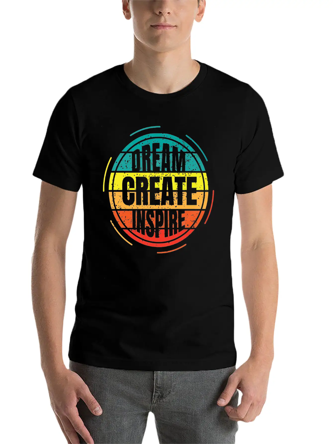 Dream Creates Inspiration Essential Unisex Summer Tee – Soft Cotton Casual Fit