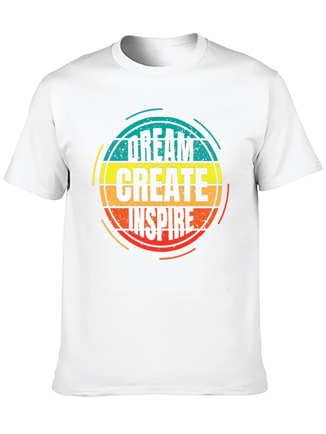 Dream Creates Inspiration Essential Unisex Summer Tee – Soft Cotton Casual Fit