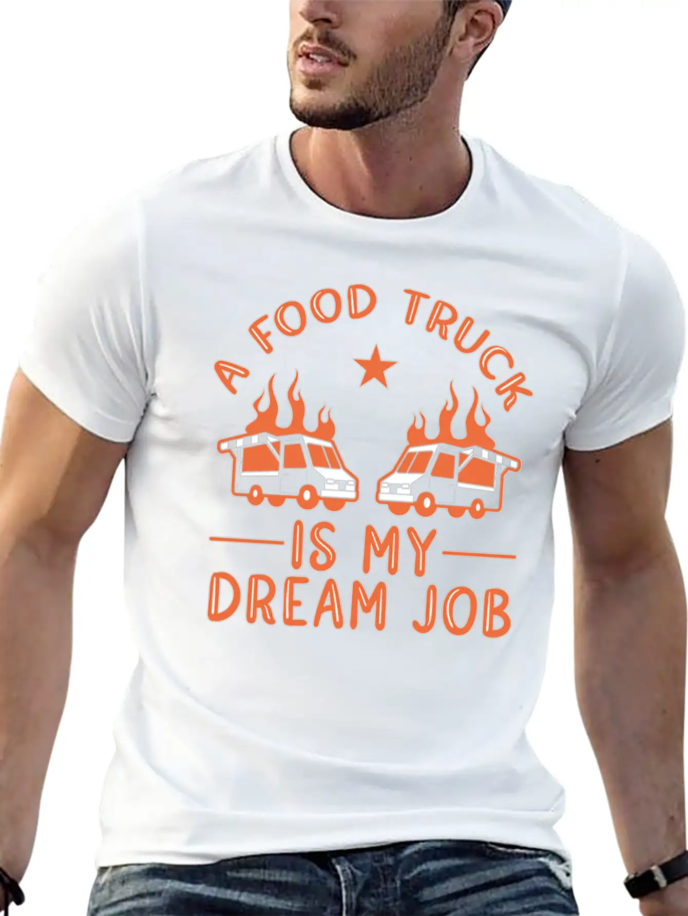 Dream Job Food Truck Stylish Everyday T-Shirt – Unisex Basic Cotton Tee
