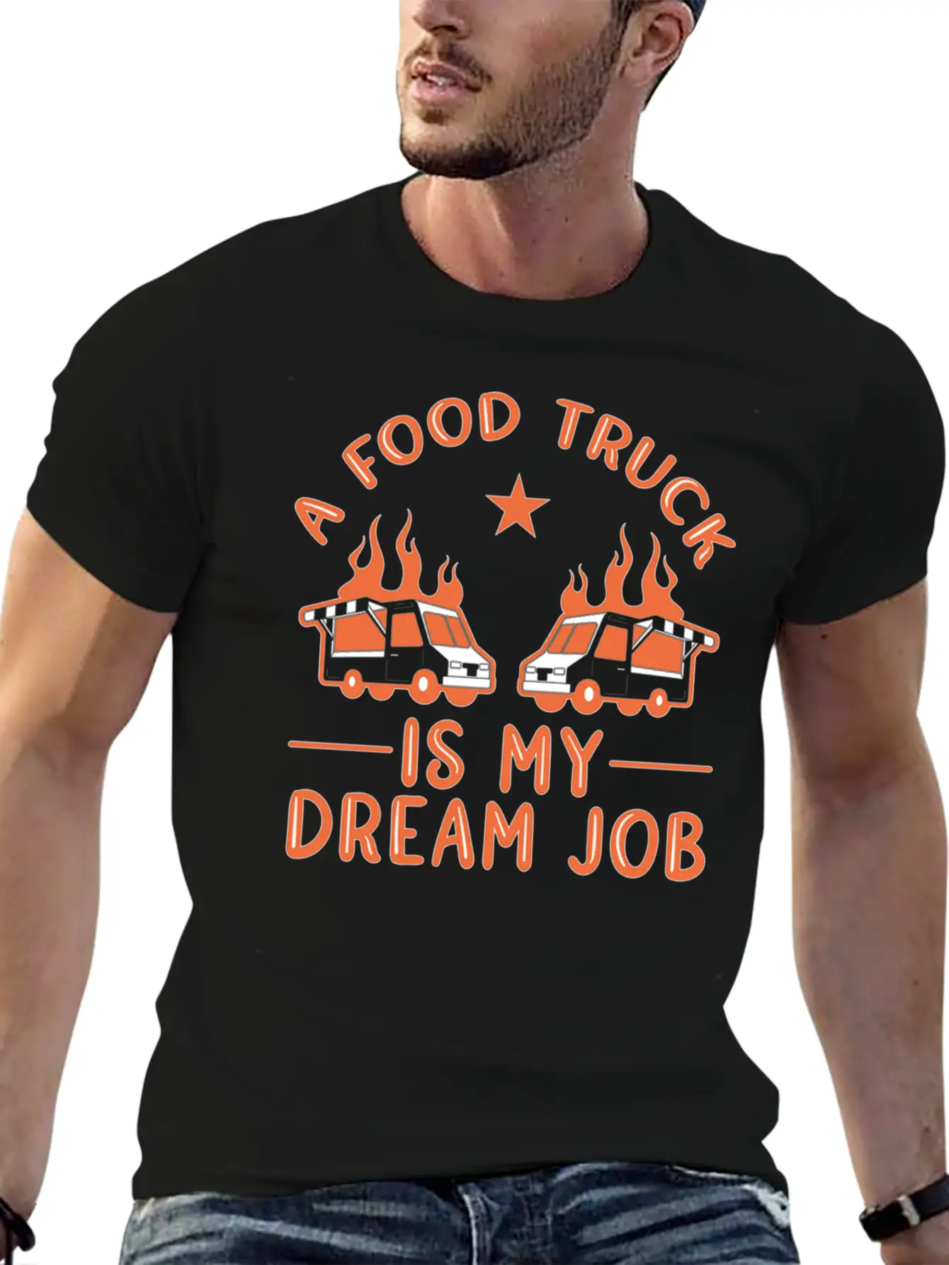 Dream Job Food Truck Stylish Everyday T-Shirt – Unisex Basic Cotton Tee