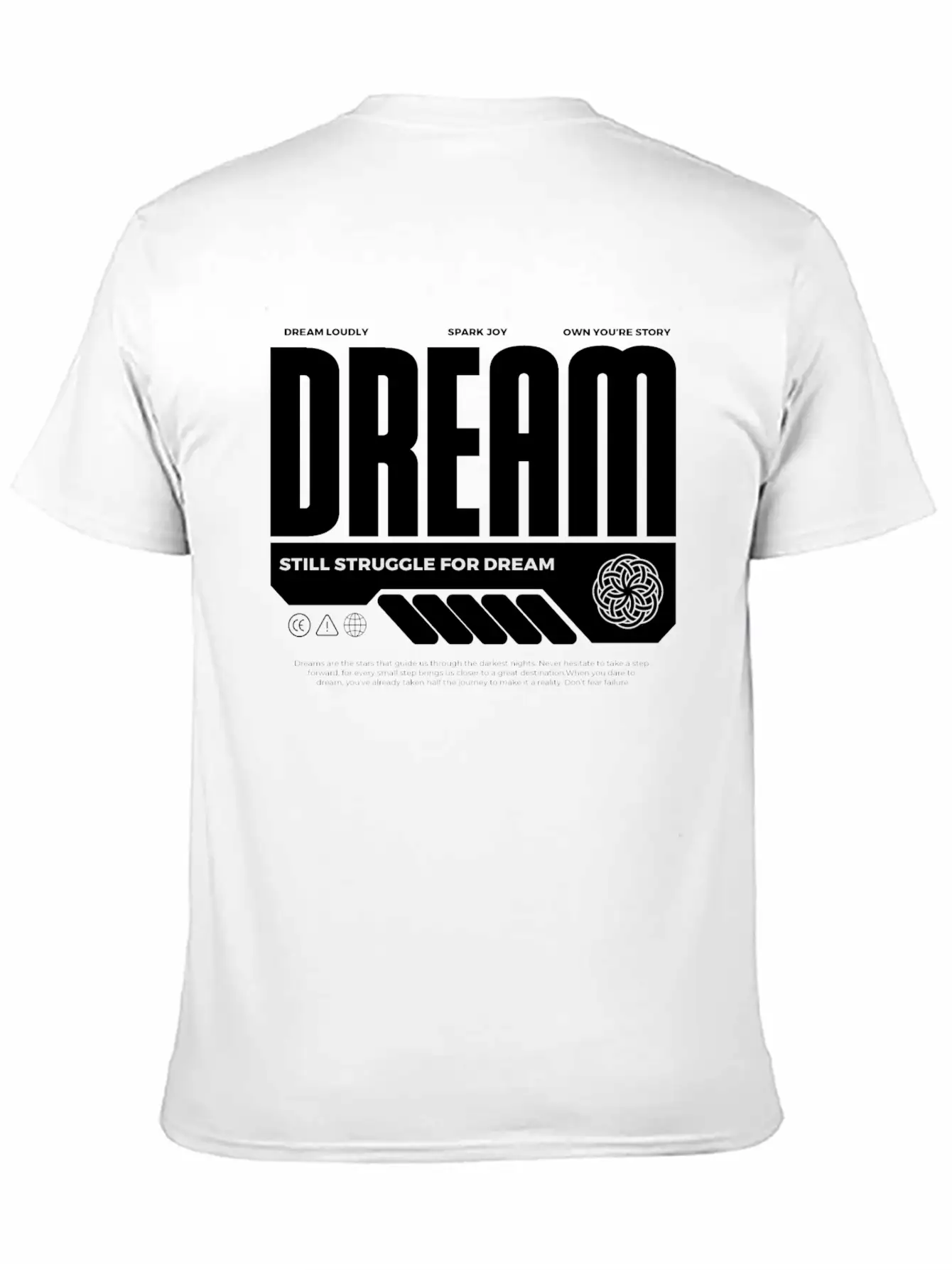 Dream Logo Design Unisex Short Sleeve Soft Cotton T-Shirt – Casual Everyday Wear
