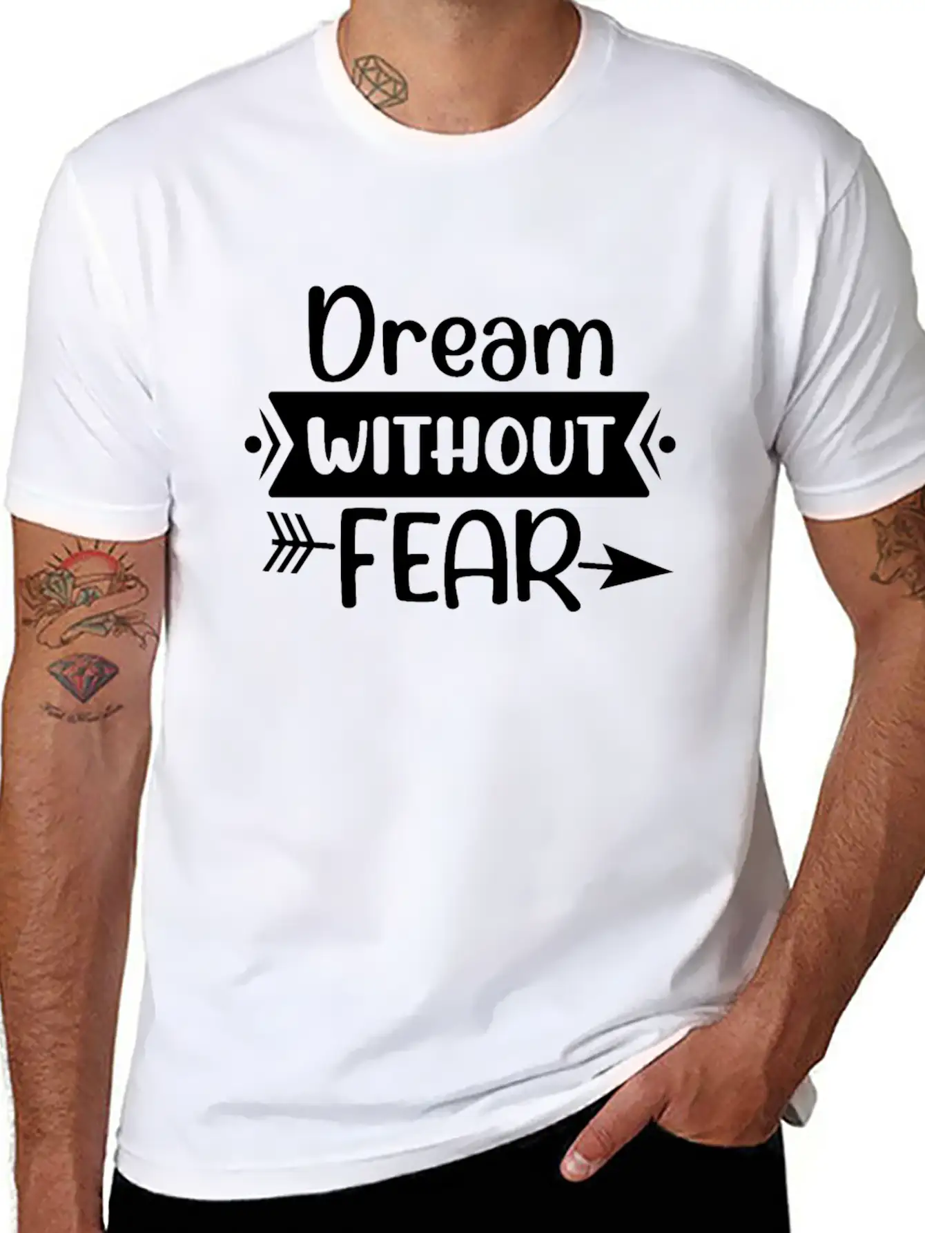 Dream Without Fear Timeless Short Sleeve Tee – Comfy And Minimalist Design