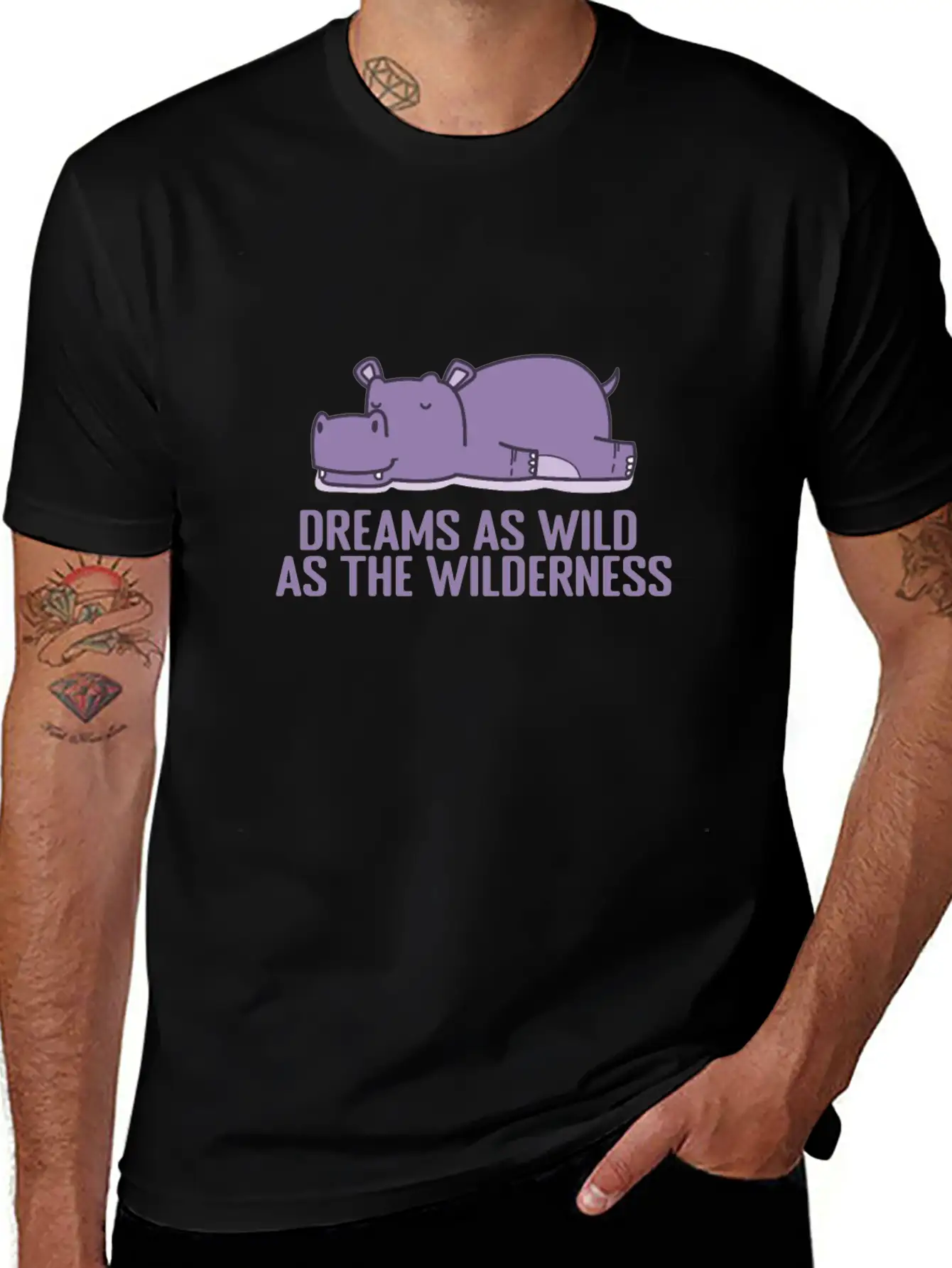 Dreams As Wild As The Wilderness Pajamas Comfortable Minimalist Graphic Tee – Summer Style Essential