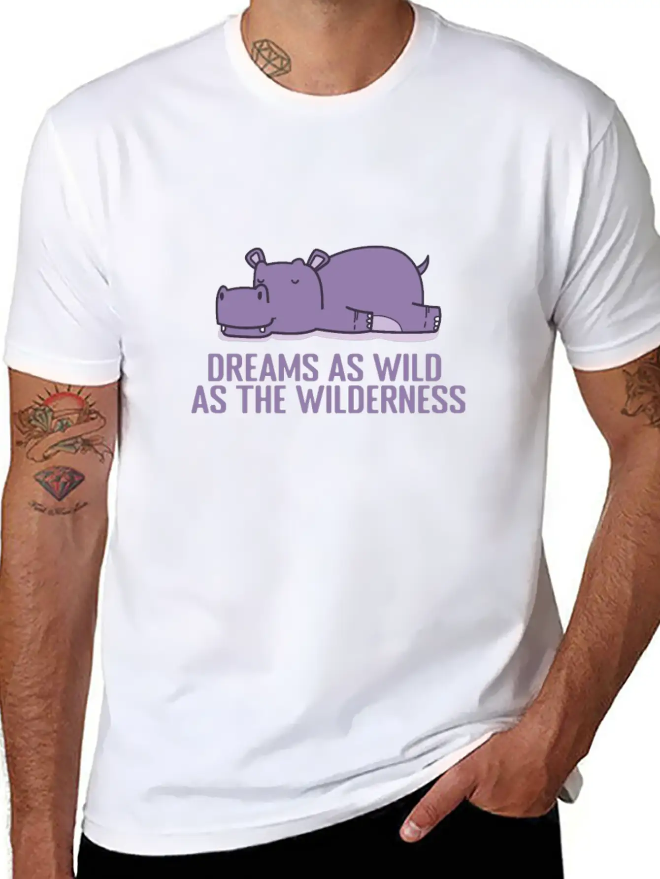 Dreams As Wild As The Wilderness Pajamas Comfortable Minimalist Graphic Tee – Summer Style Essential