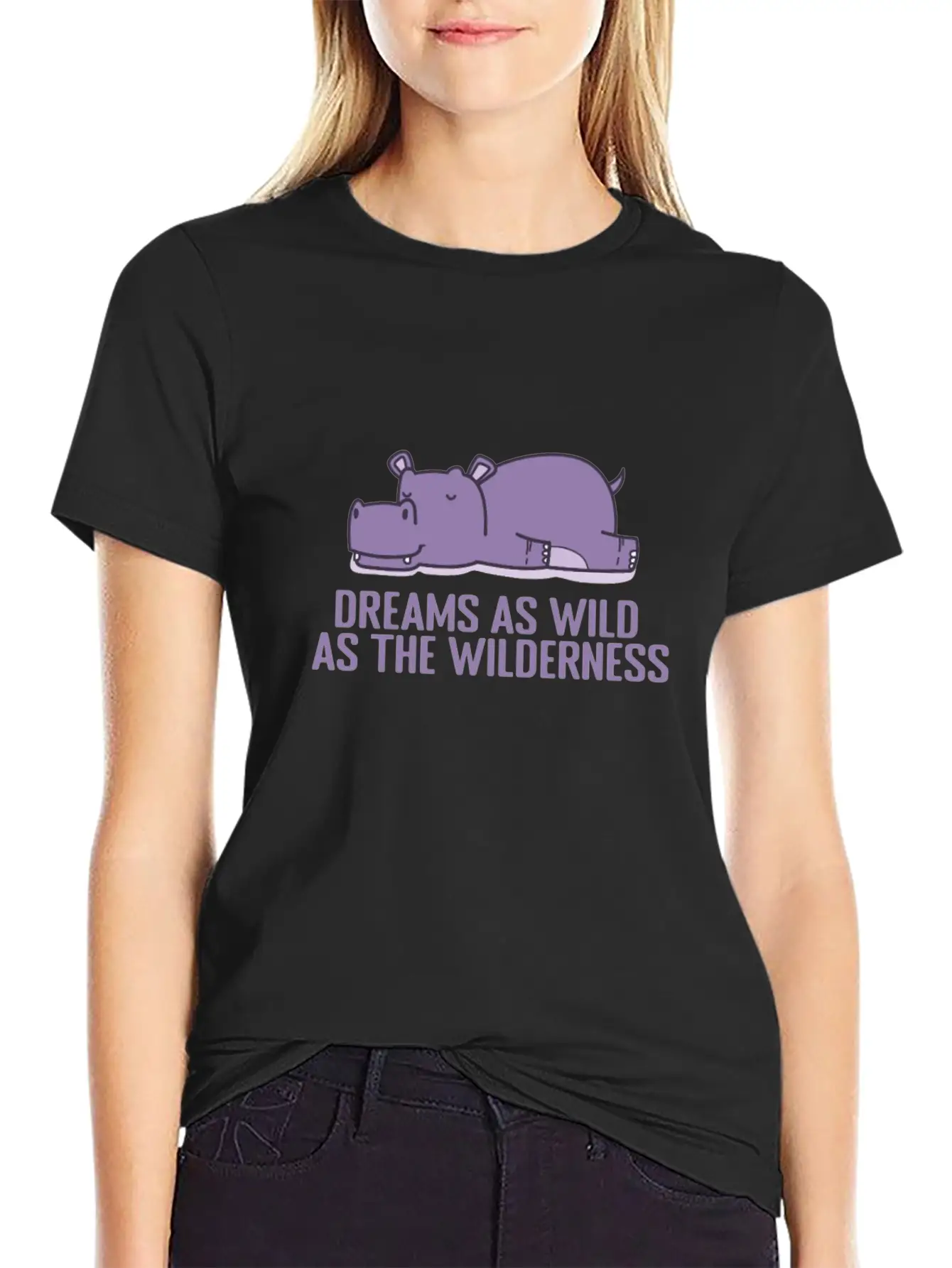 Dreams As Wild As The Wilderness Pajamas Comfortable Minimalist Graphic Tee – Summer Style Essential