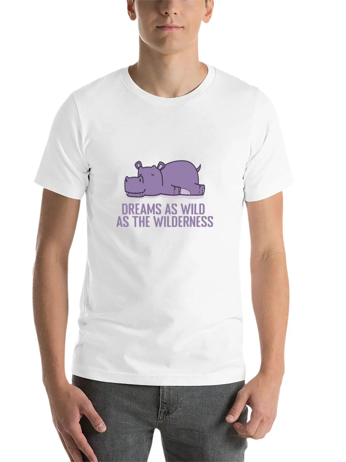 Dreams As Wild As The Wilderness Pajamas Comfortable Minimalist Graphic Tee – Summer Style Essential