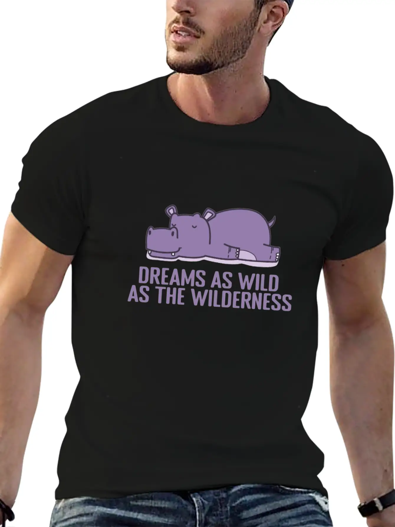 Dreams As Wild As The Wilderness Pajamas Comfortable Minimalist Graphic Tee – Summer Style Essential