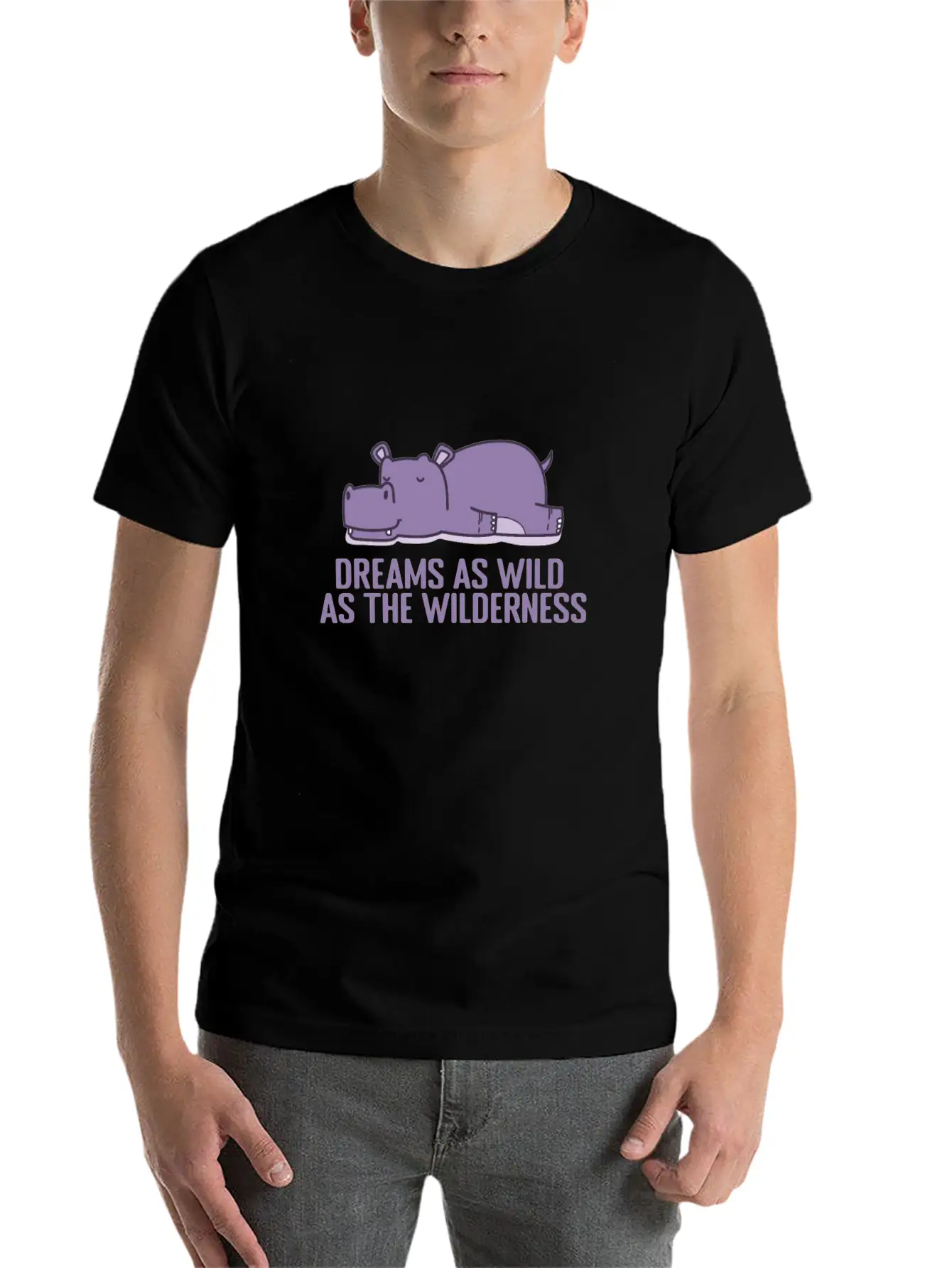 Dreams As Wild As The Wilderness Pajamas Comfortable Minimalist Graphic Tee – Summer Style Essential