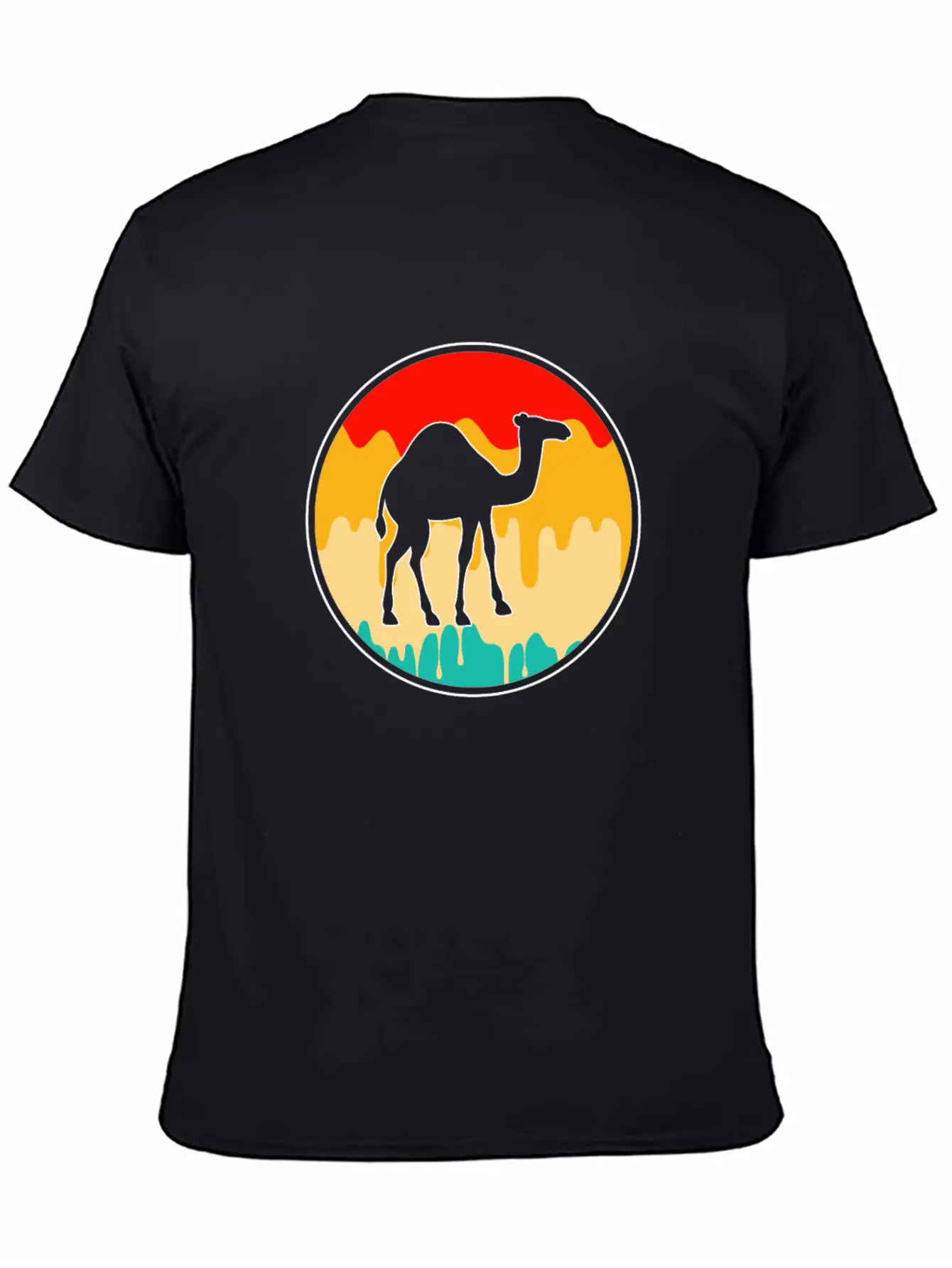 Dromedary Retro Timeless Short Sleeve Tee – Comfy And Minimalist Design