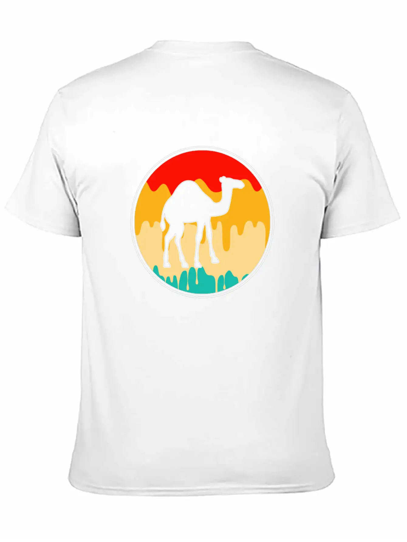 Dromedary Retro Timeless Short Sleeve Tee – Comfy And Minimalist Design