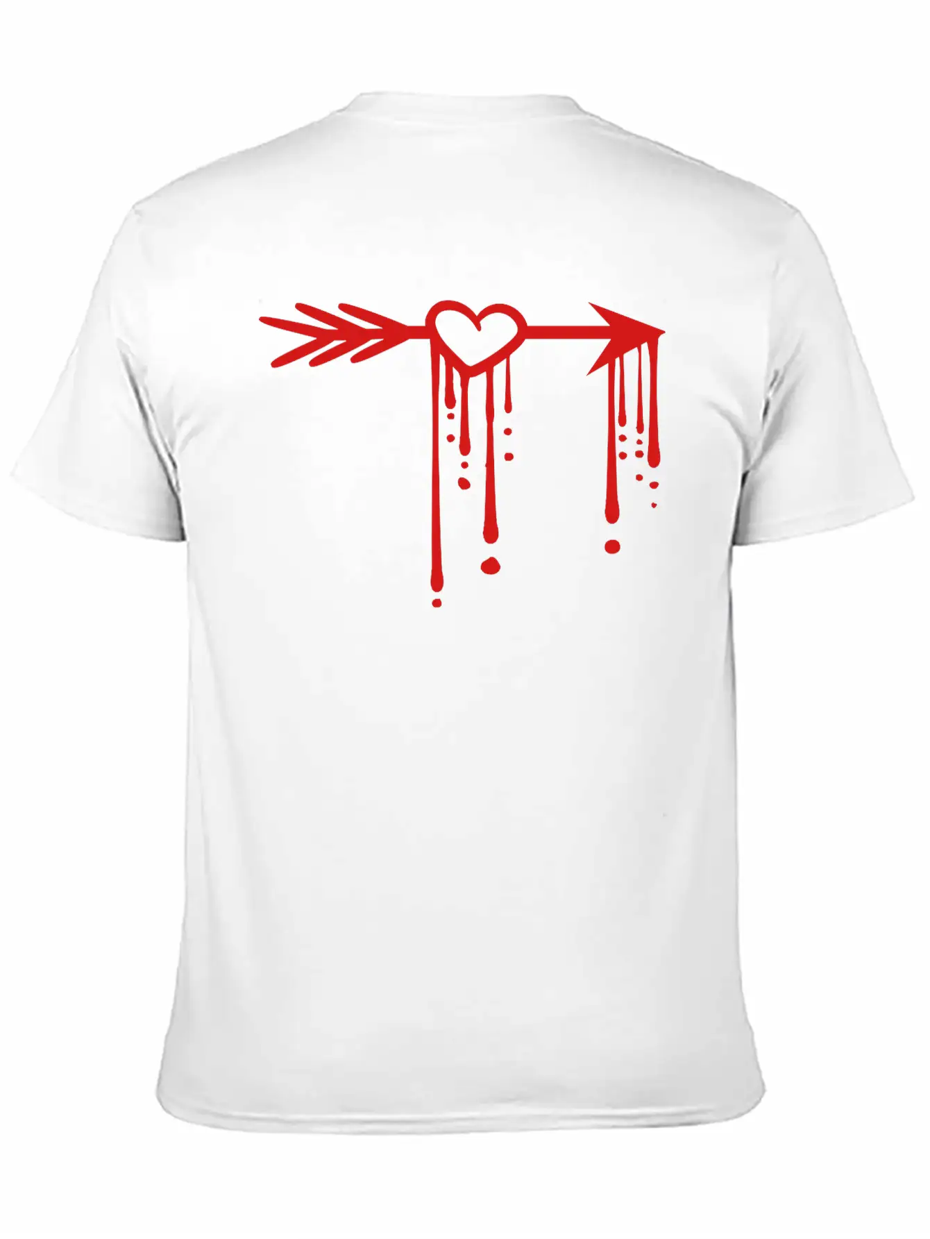 Drops Blood Graffiti In Love Heart Arrow Love Shoo Stylish Everyday T-Shirt – Unisex Basic Cotton Tee