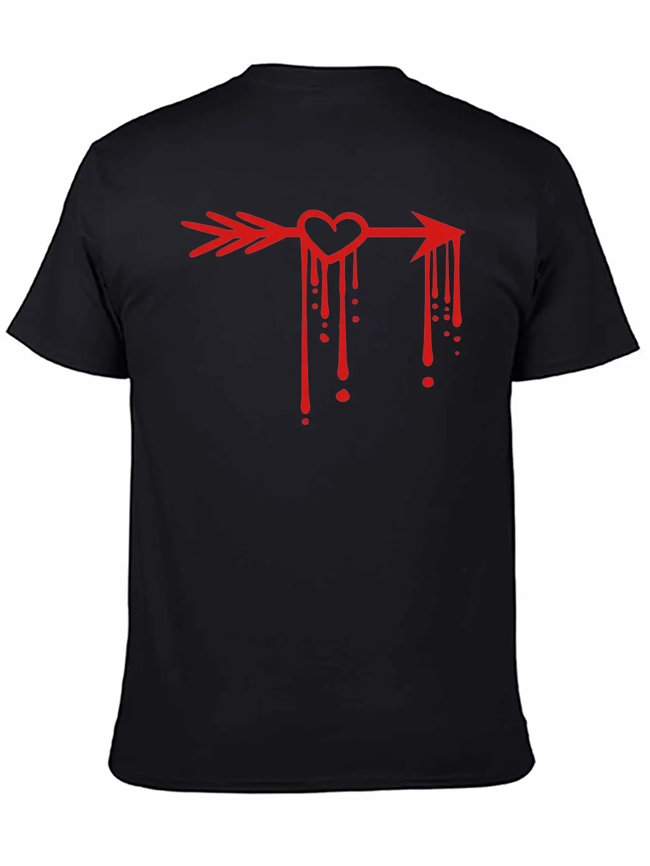 Drops Blood Graffiti In Love Heart Arrow Love Shoo Stylish Everyday T-Shirt – Unisex Basic Cotton Tee