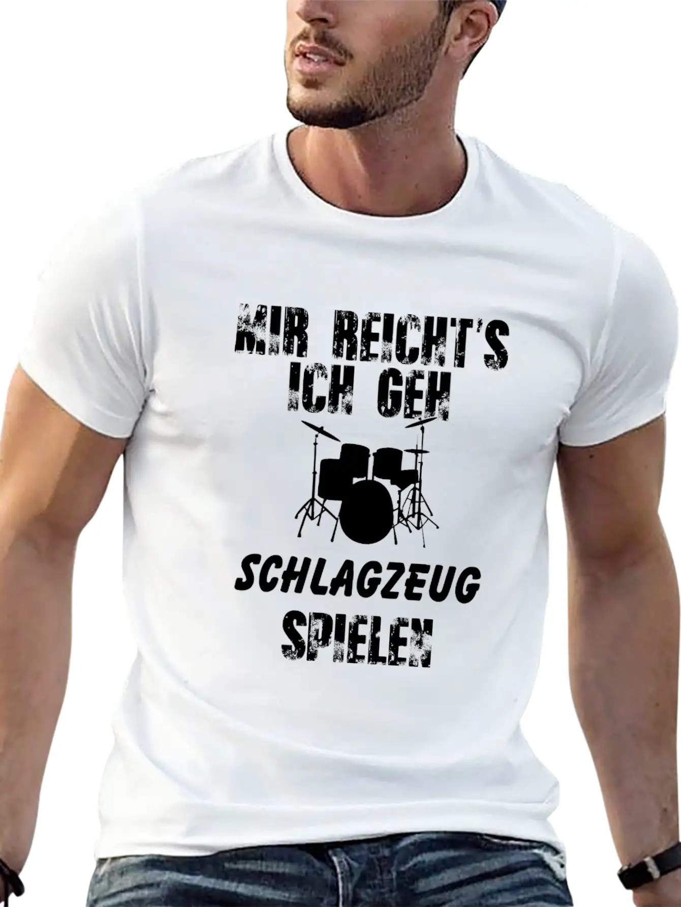 Drum Rockers Comfortable Minimalist Graphic Tee – Summer Style Essential
