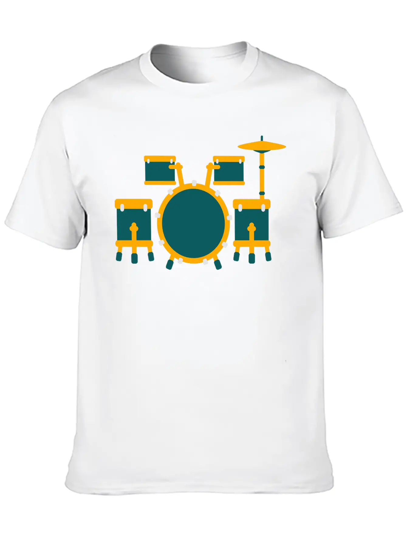 Drum Unisex Short Sleeve Soft Cotton T-Shirt – Casual Everyday Wear