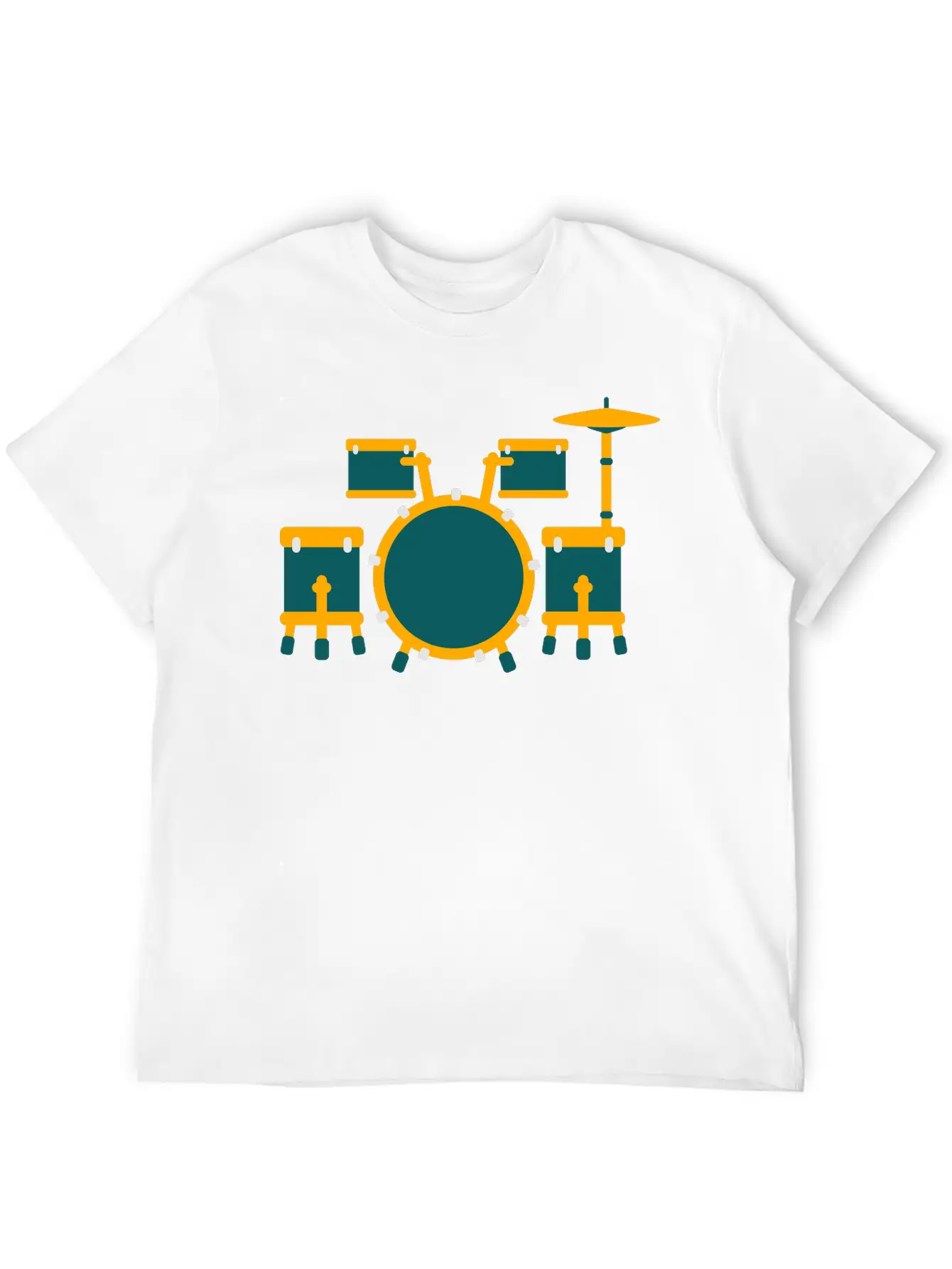 Drum Unisex Short Sleeve Soft Cotton T-Shirt – Casual Everyday Wear