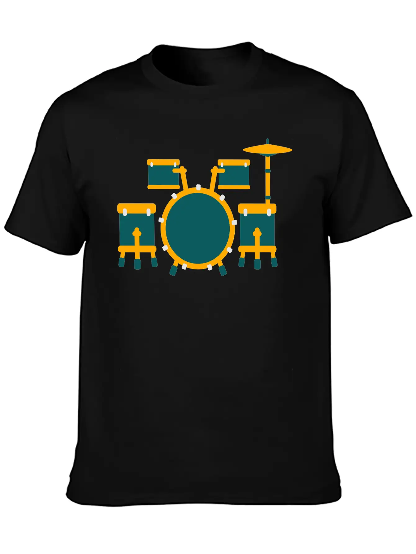Drum Unisex Short Sleeve Soft Cotton T-Shirt – Casual Everyday Wear