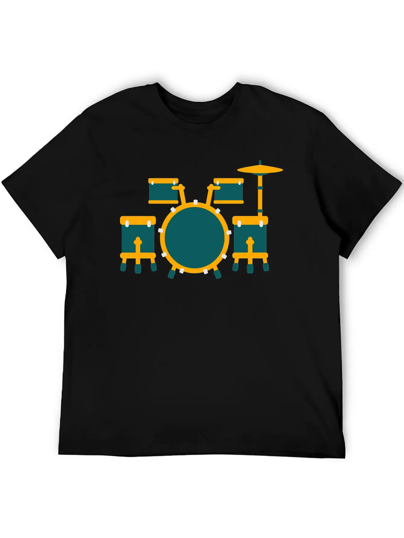 Drum Unisex Short Sleeve Soft Cotton T-Shirt – Casual Everyday Wear