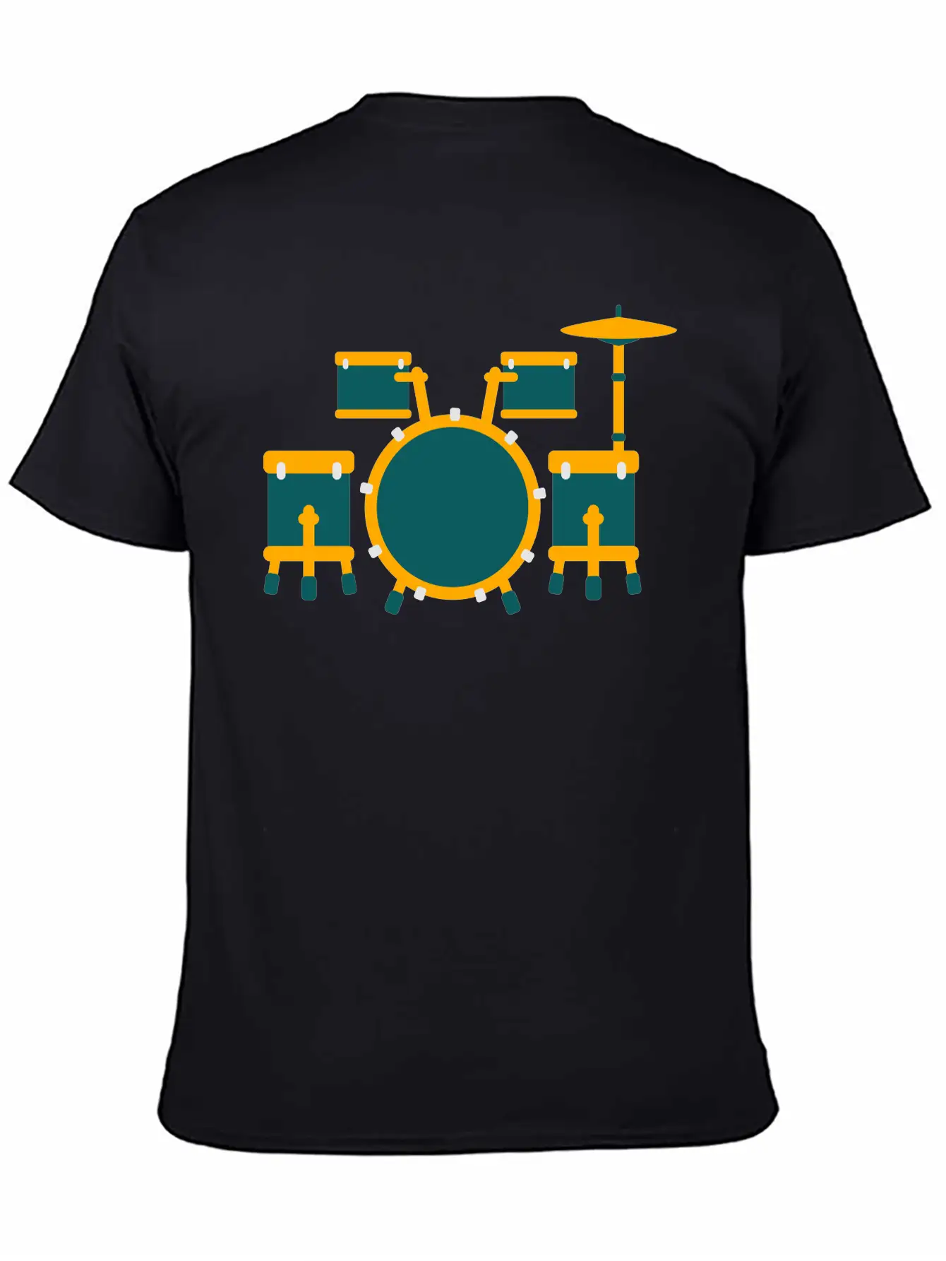 Drum Unisex Short Sleeve Soft Cotton T-Shirt – Casual Everyday Wear
