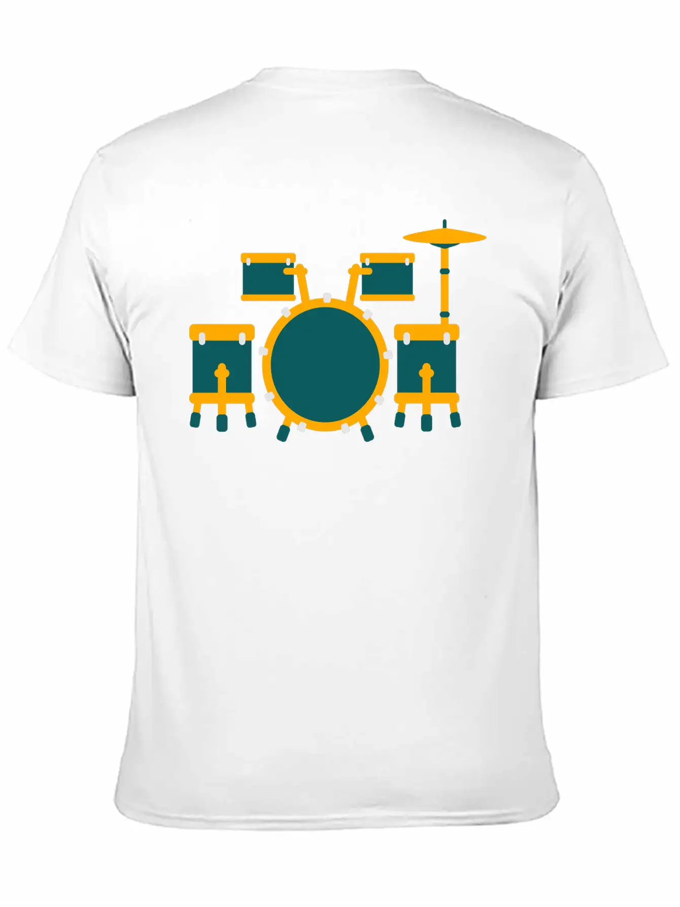 Drum Unisex Short Sleeve Soft Cotton T-Shirt – Casual Everyday Wear