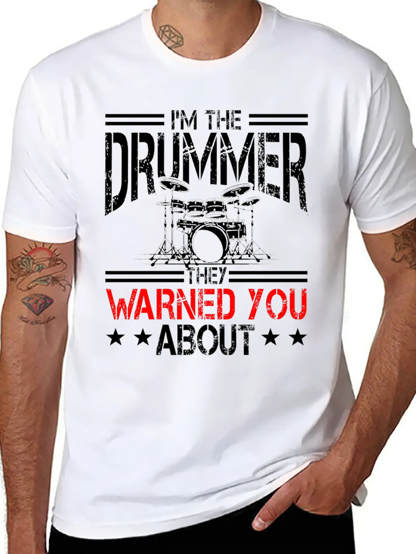 Drummer, Drums, Band Drummer Timeless Short Sleeve Tee – Comfy And Minimalist Design