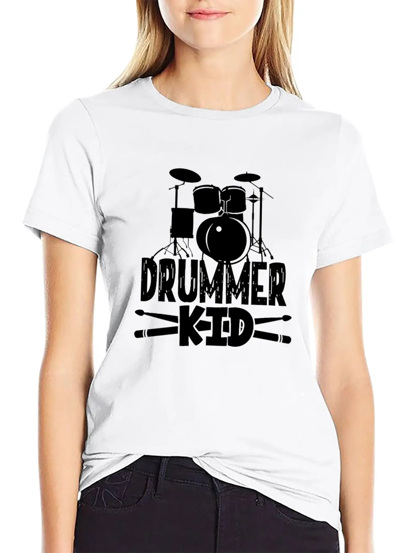 Drummer Kid Stylish Everyday T-Shirt – Unisex Basic Cotton Tee