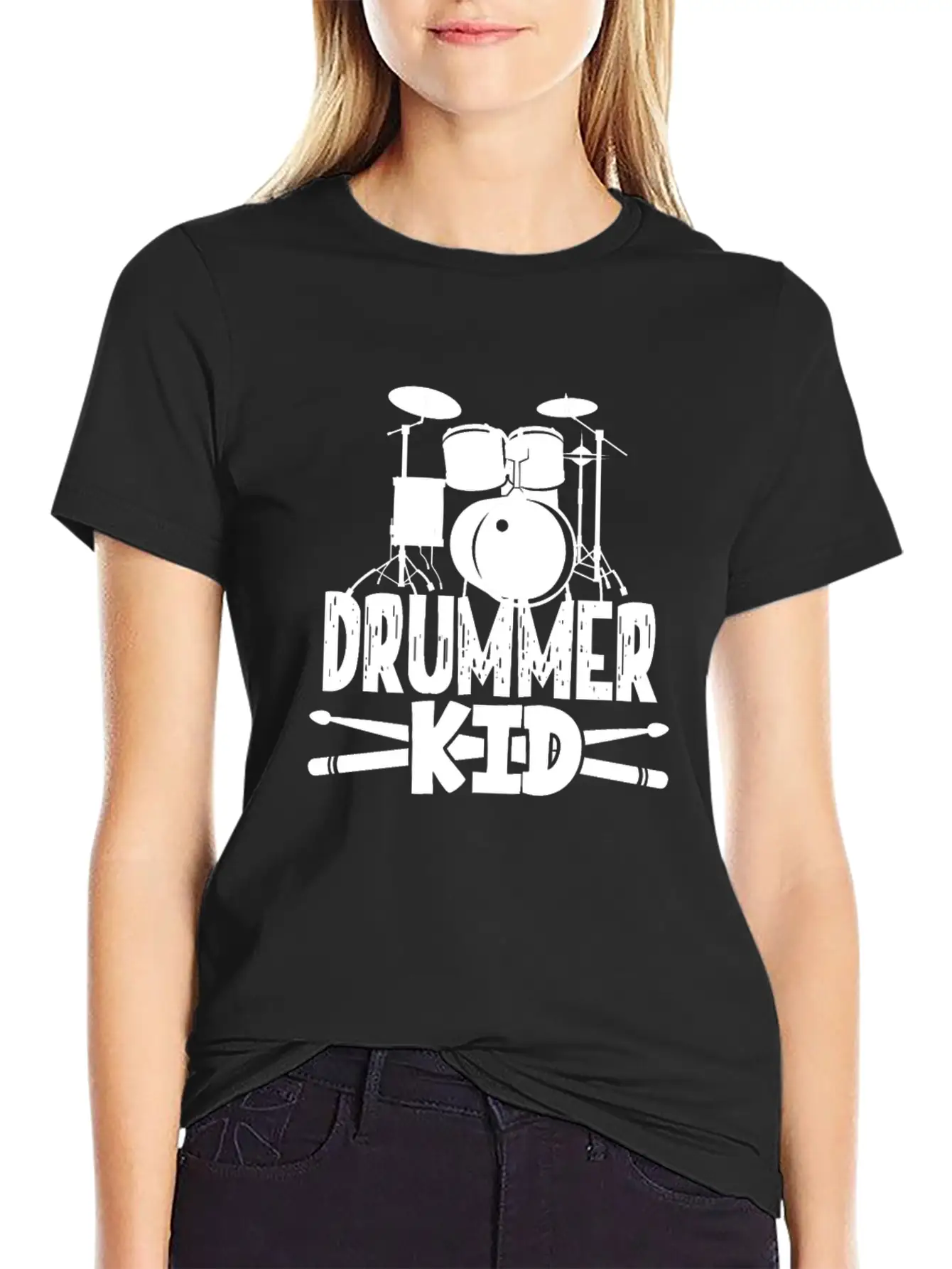 Drummer Kid Stylish Everyday T-Shirt – Unisex Basic Cotton Tee