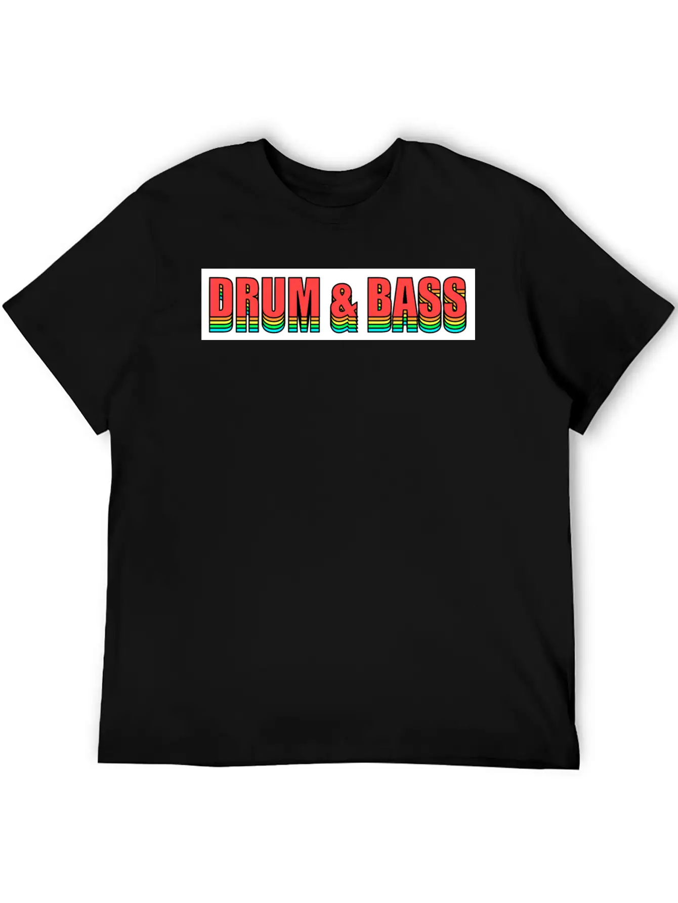 Drum'n'Bass Festival Electro Flash Party Unisex Short Sleeve Soft Cotton T-Shirt – Casual Everyday Wear