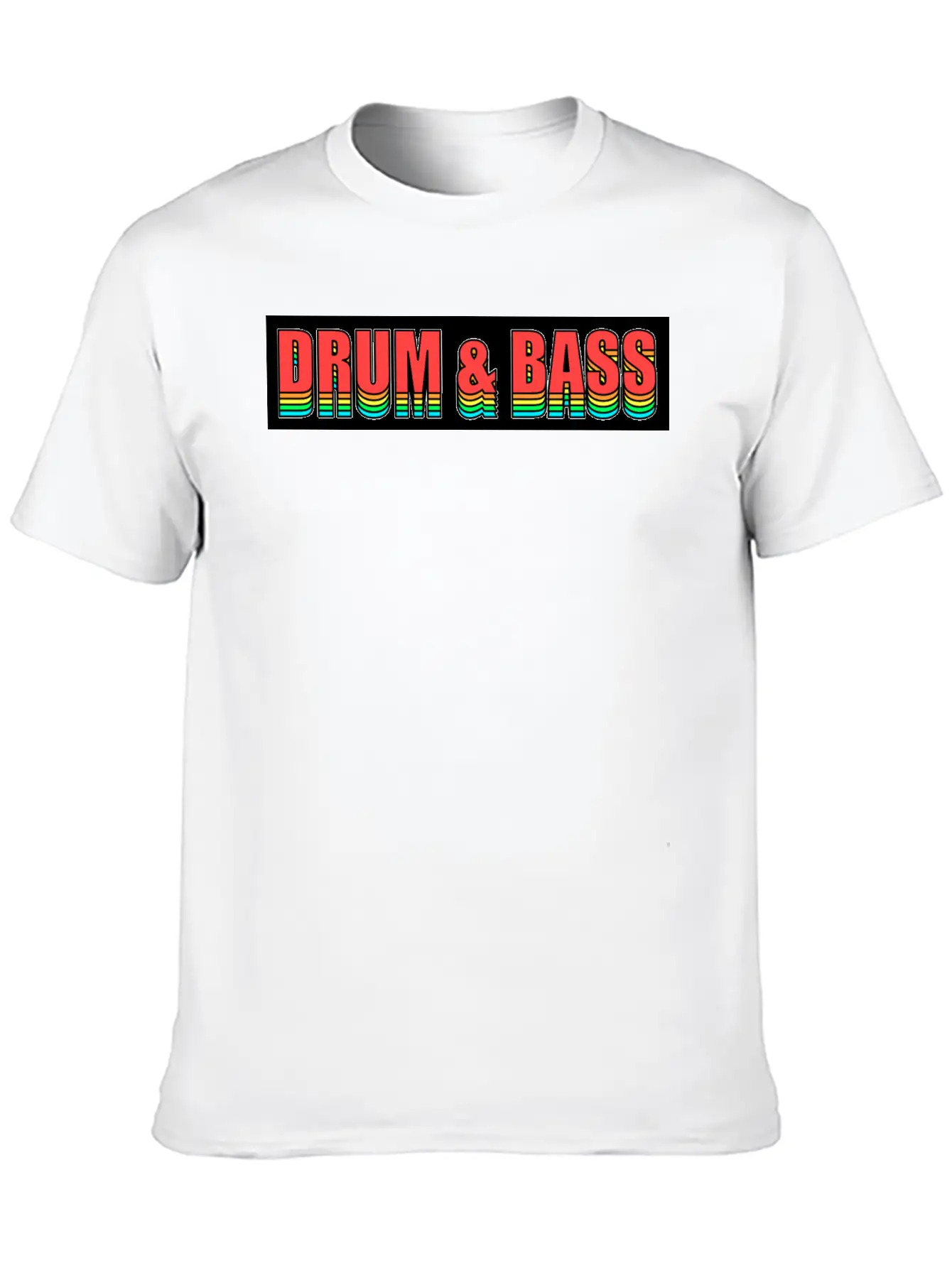 Drum'n'Bass Festival Electro Flash Party Unisex Short Sleeve Soft Cotton T-Shirt – Casual Everyday Wear