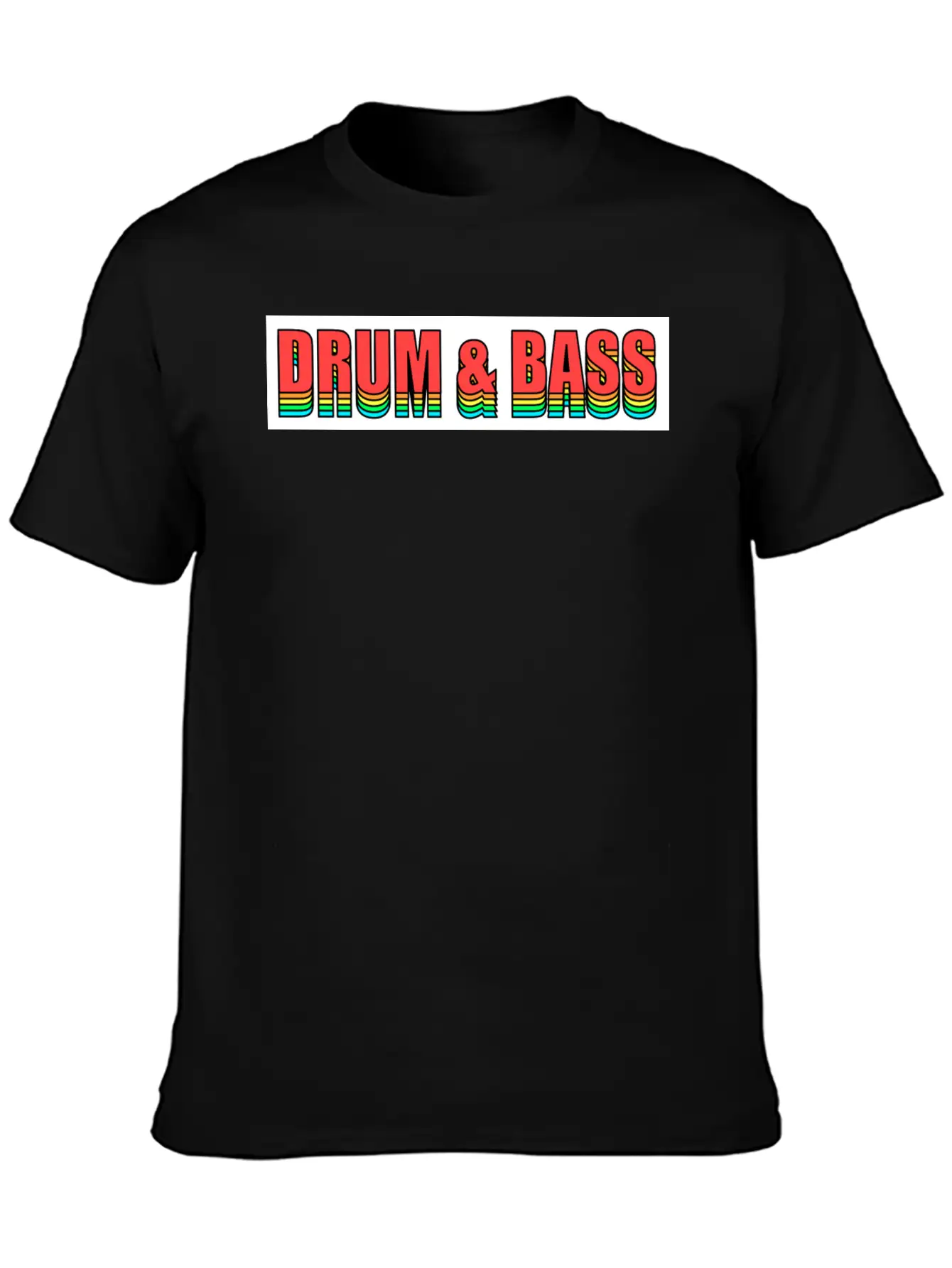 Drum'n'Bass Festival Electro Flash Party Unisex Short Sleeve Soft Cotton T-Shirt – Casual Everyday Wear