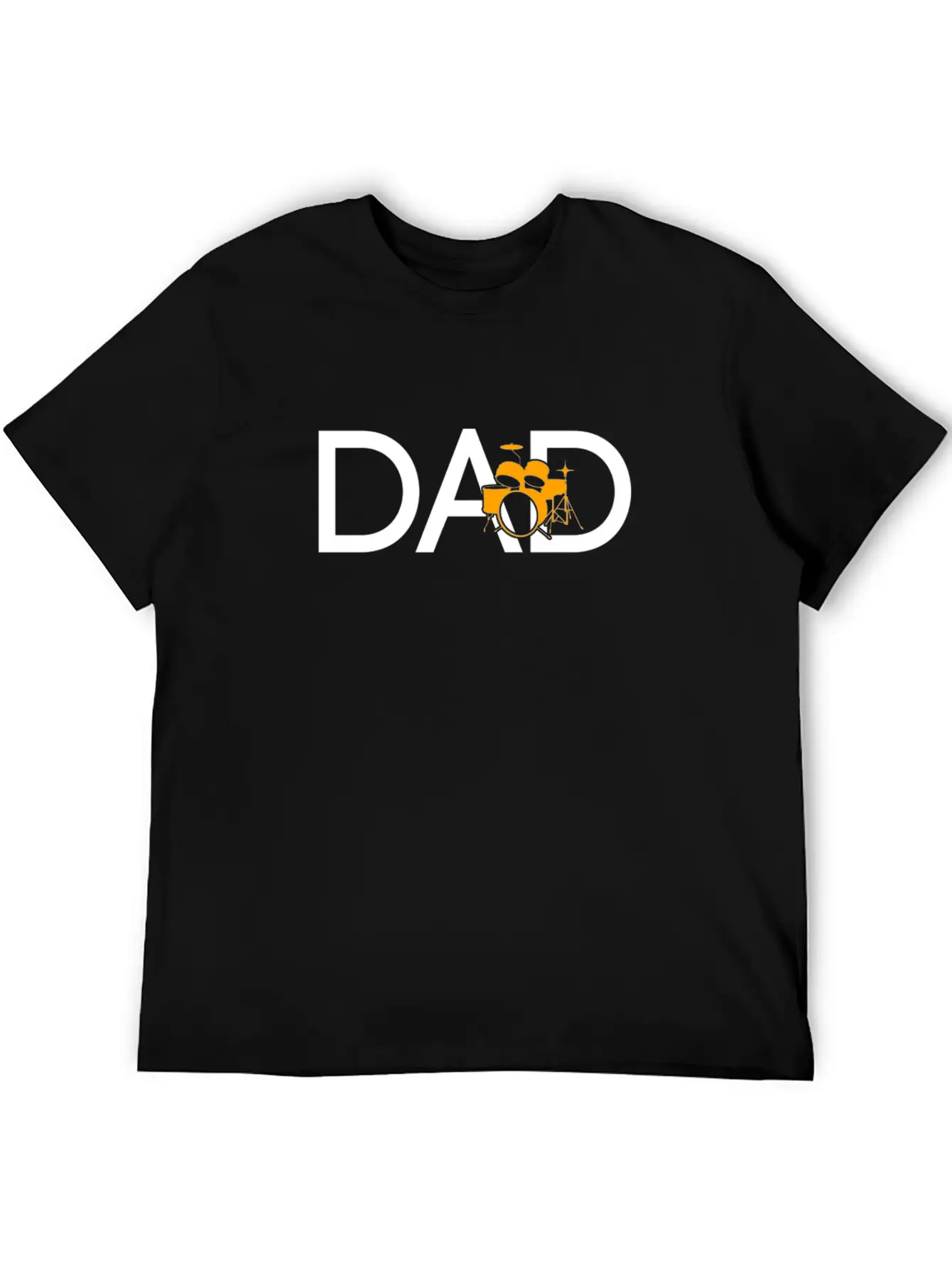 Drums Dad Unisex Short Sleeve Soft Cotton T-Shirt – Casual Everyday Wear