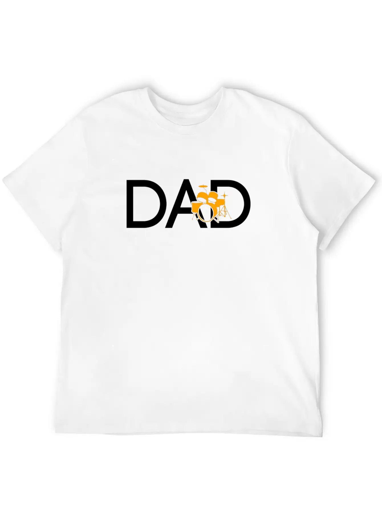 Drums Dad Unisex Short Sleeve Soft Cotton T-Shirt – Casual Everyday Wear