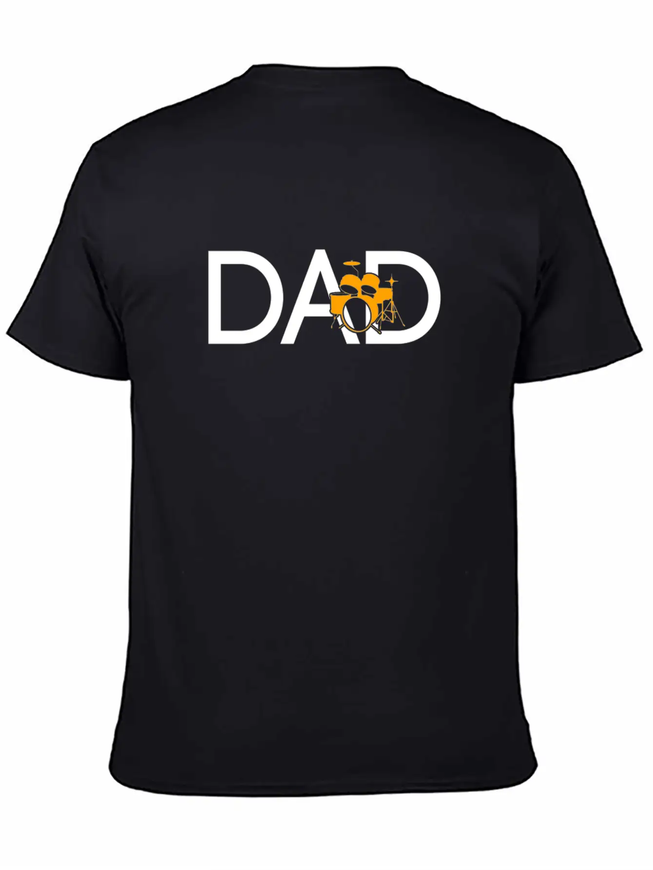 Drums Dad Unisex Short Sleeve Soft Cotton T-Shirt – Casual Everyday Wear