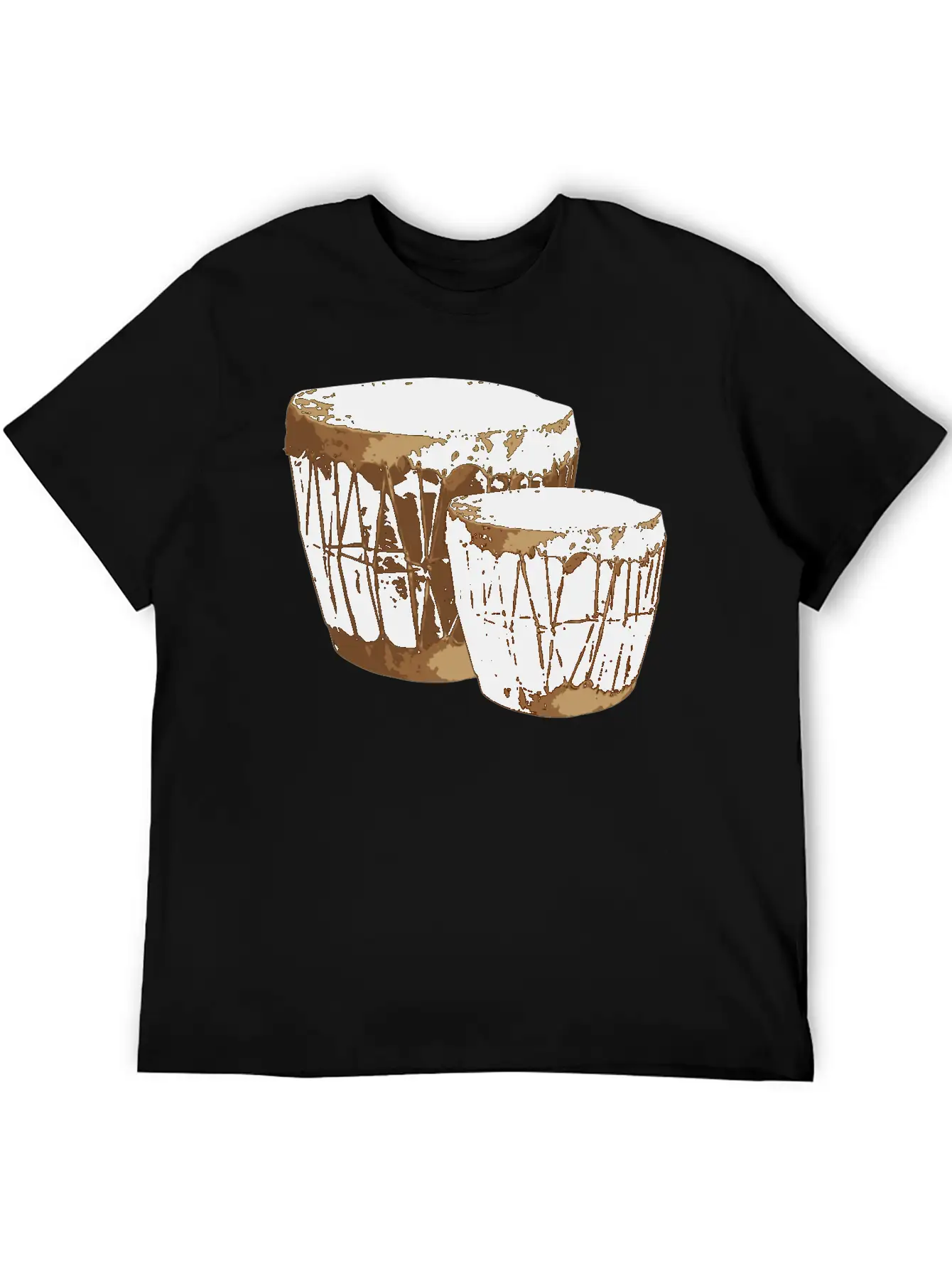 Drums Music Comfortable Minimalist Graphic Tee – Summer Style Essential