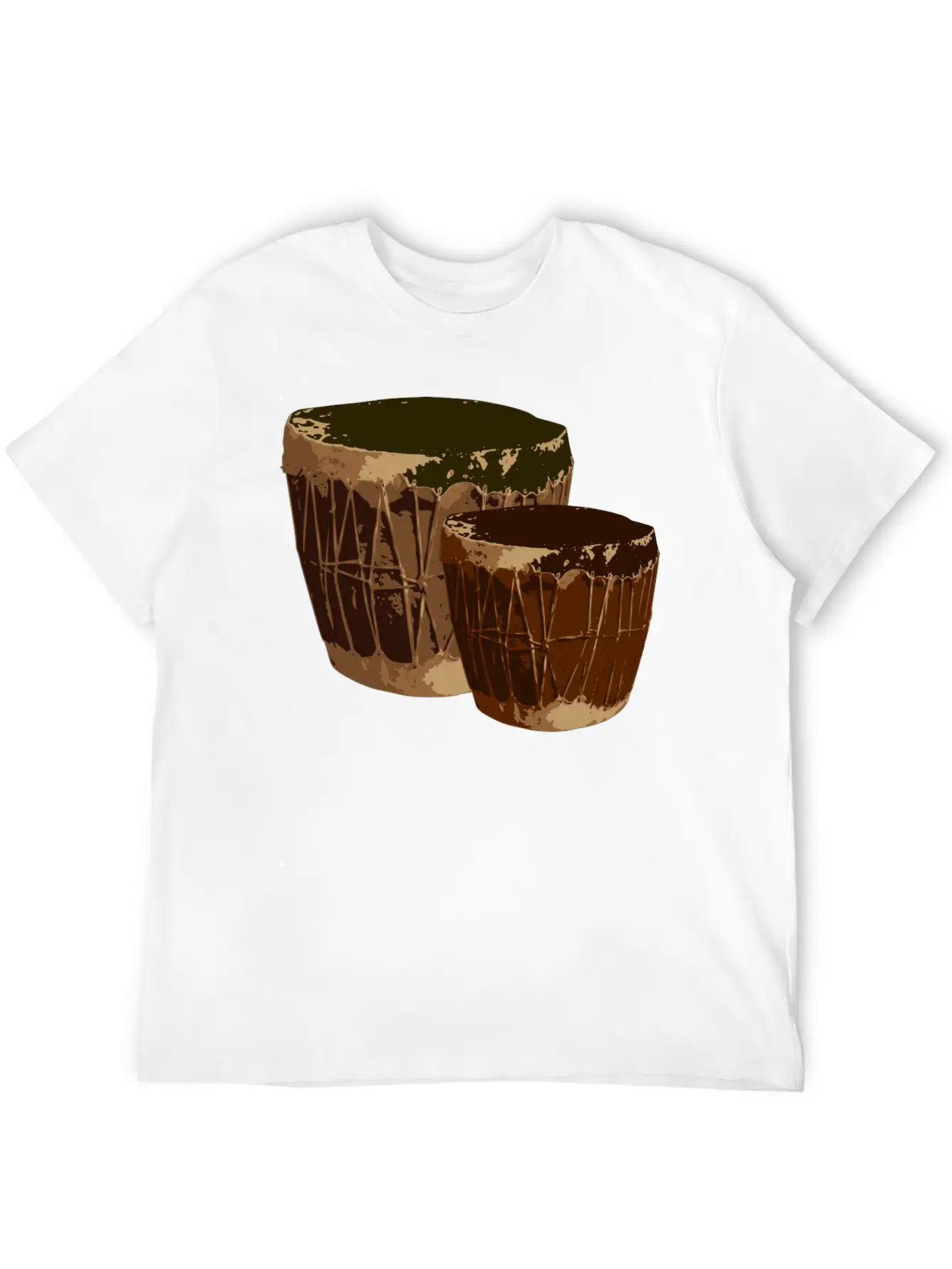 Drums Music Comfortable Minimalist Graphic Tee – Summer Style Essential