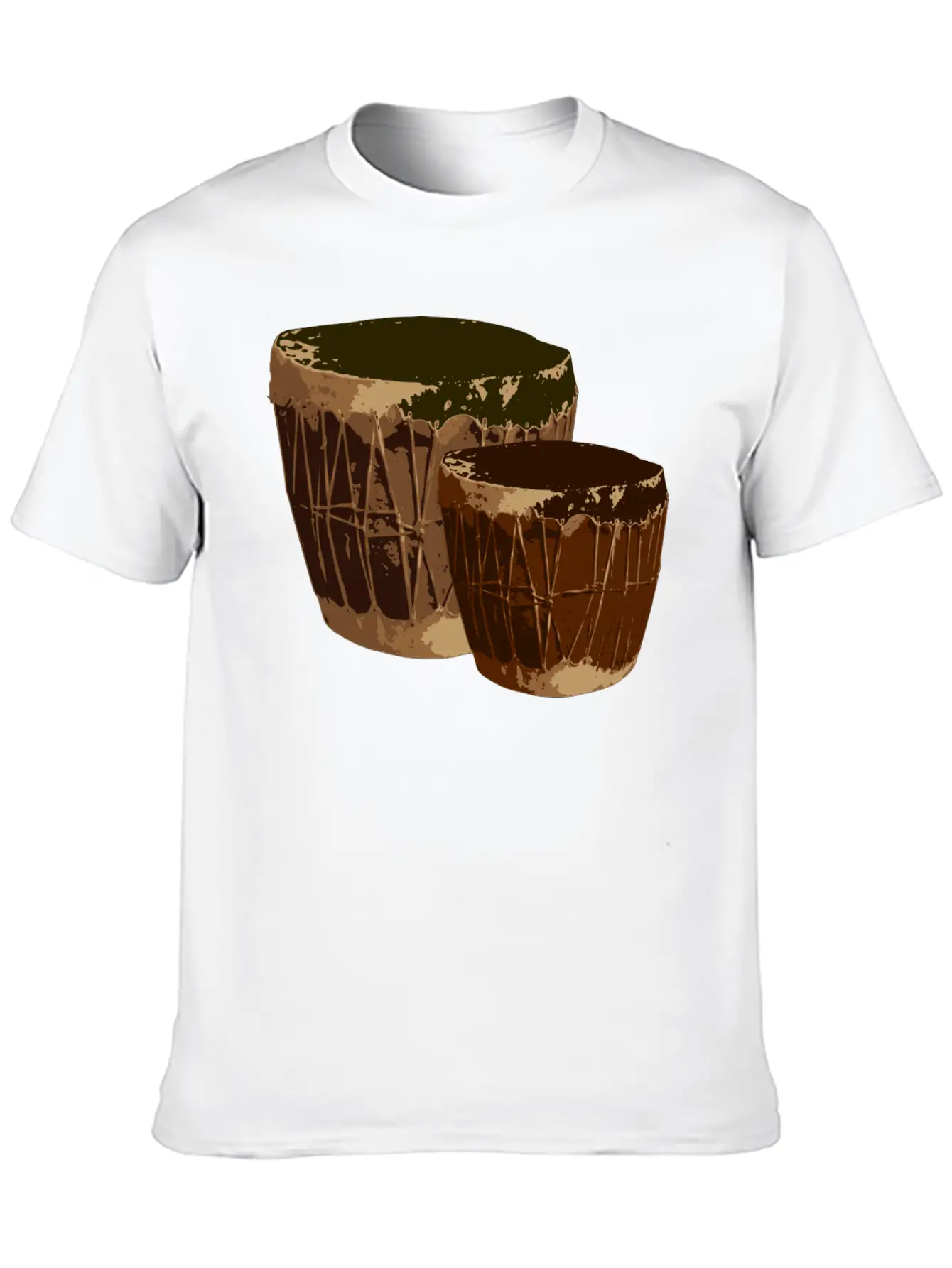 Drums Music Comfortable Minimalist Graphic Tee – Summer Style Essential