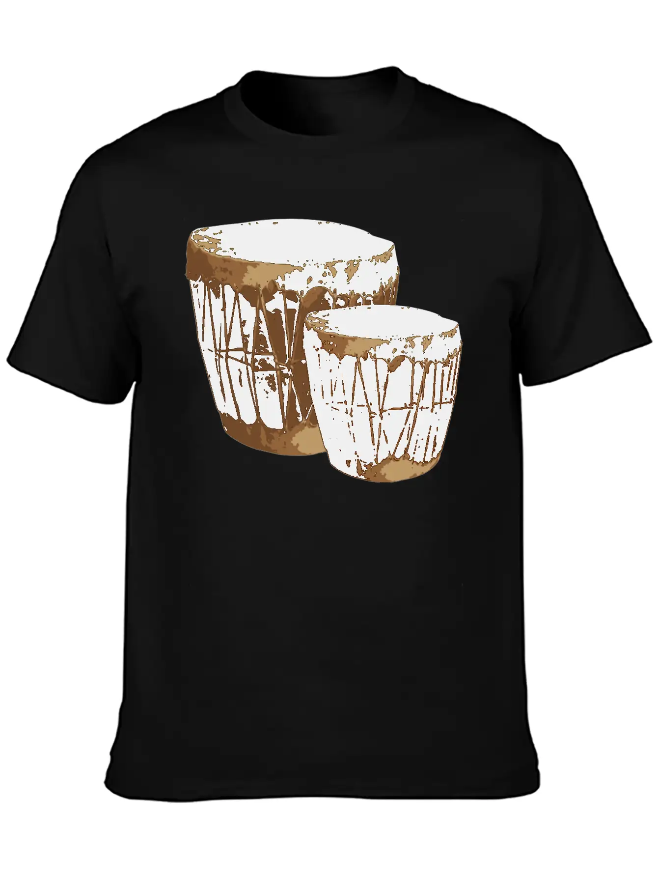 Drums Music Comfortable Minimalist Graphic Tee – Summer Style Essential