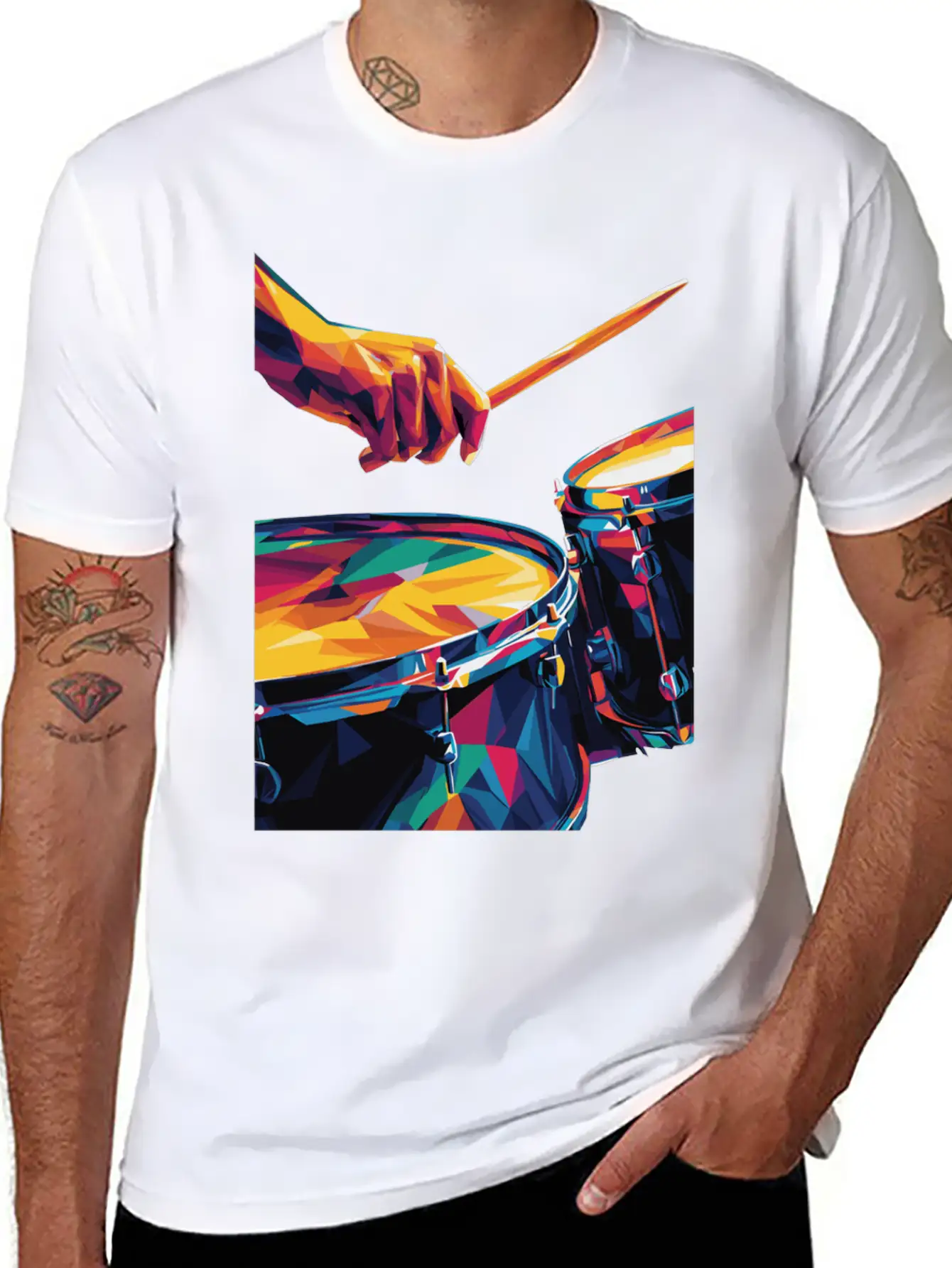 Drums Timeless Short Sleeve Tee – Comfy And Minimalist Design