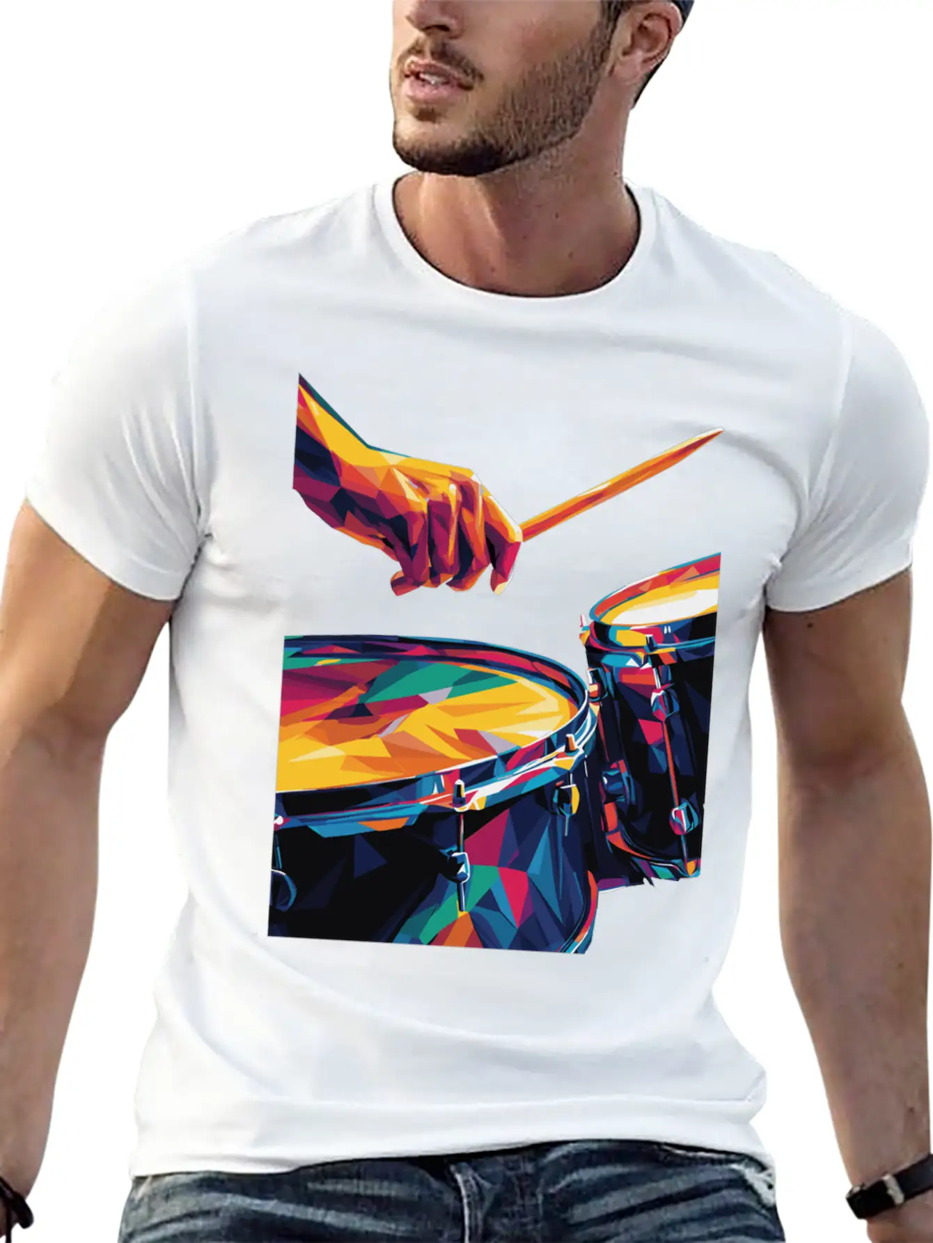 Drums Timeless Short Sleeve Tee – Comfy And Minimalist Design