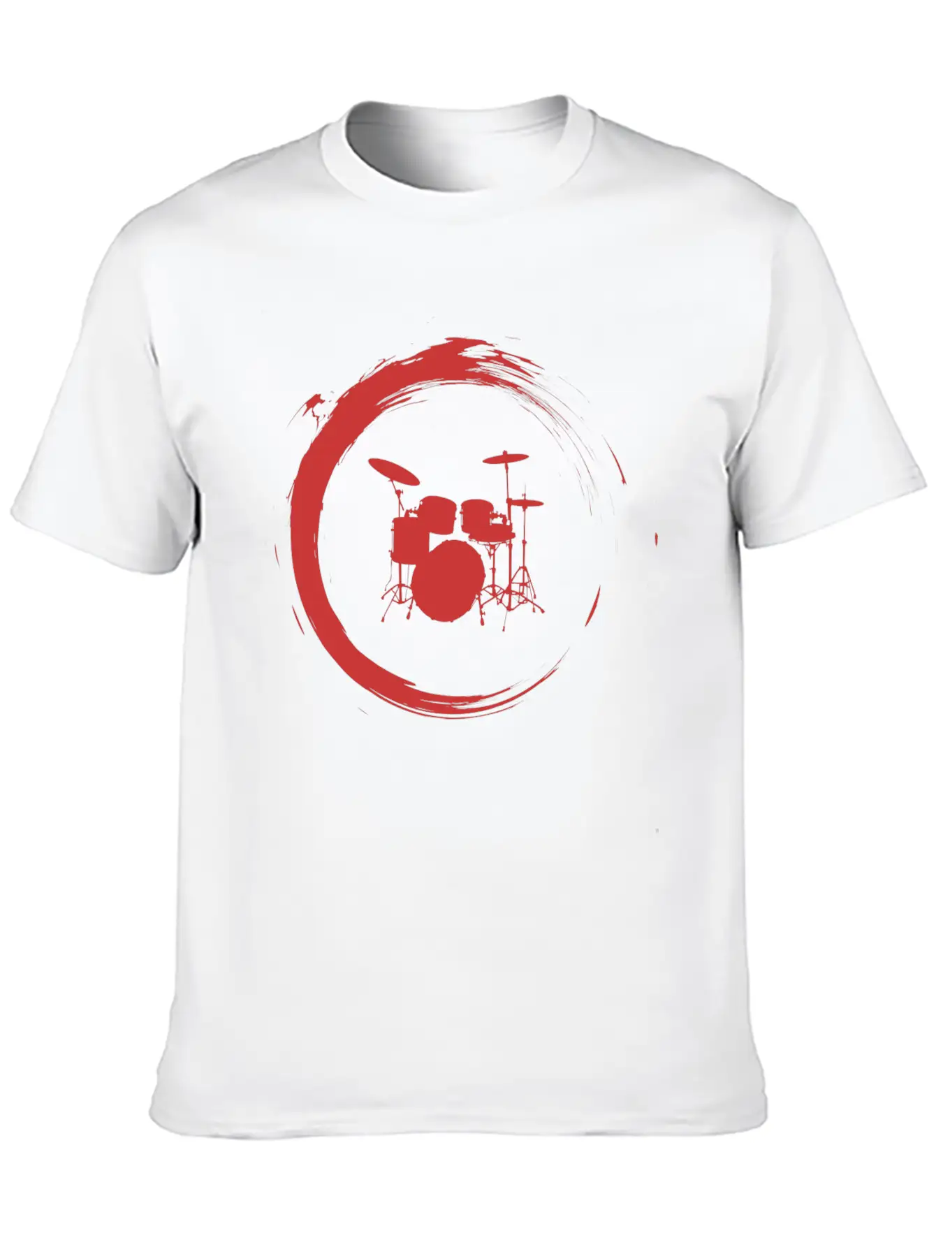 Drums Unisex Short Sleeve Soft Cotton T-Shirt – Casual Everyday Wear