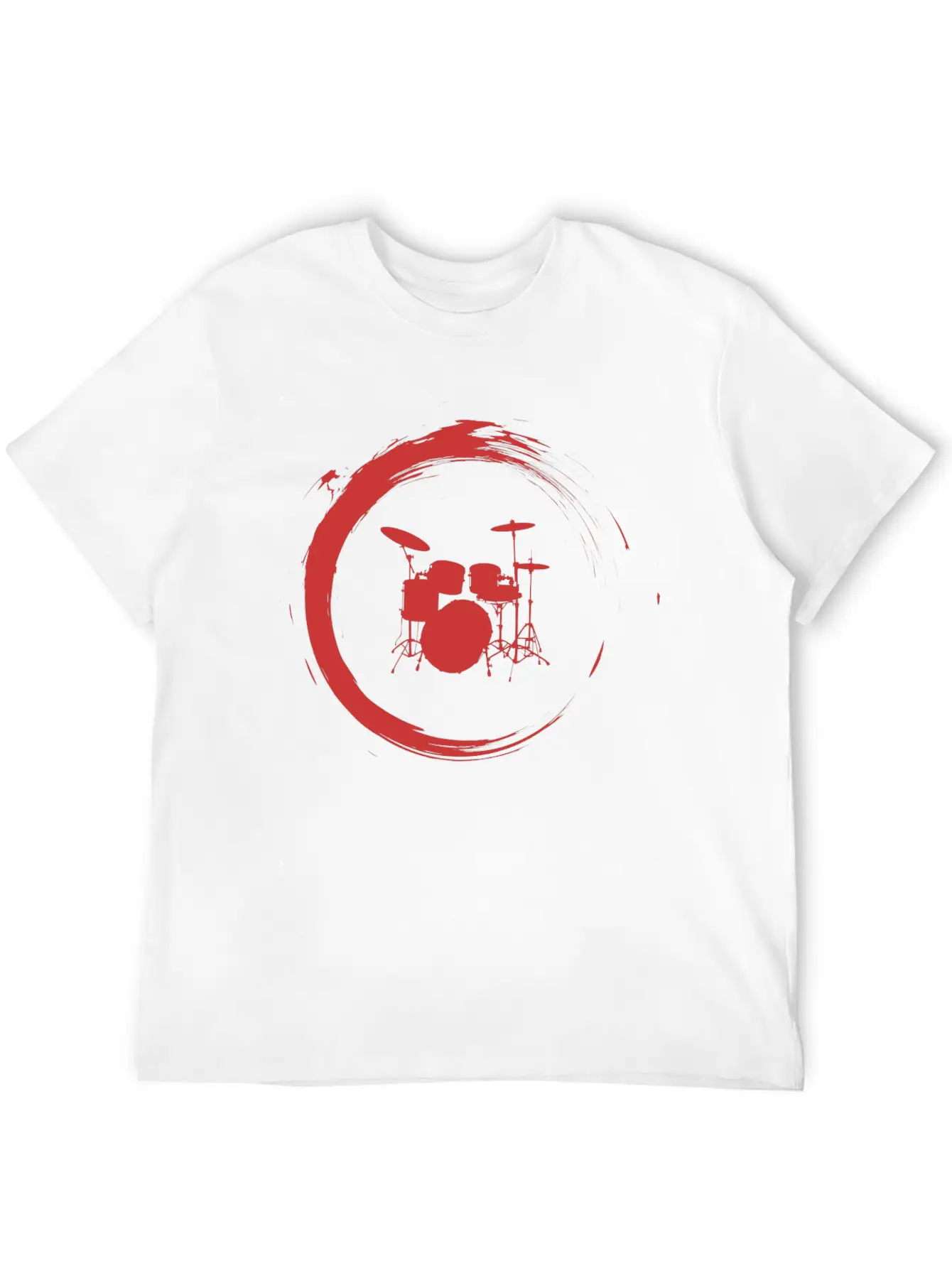 Drums Unisex Short Sleeve Soft Cotton T-Shirt – Casual Everyday Wear