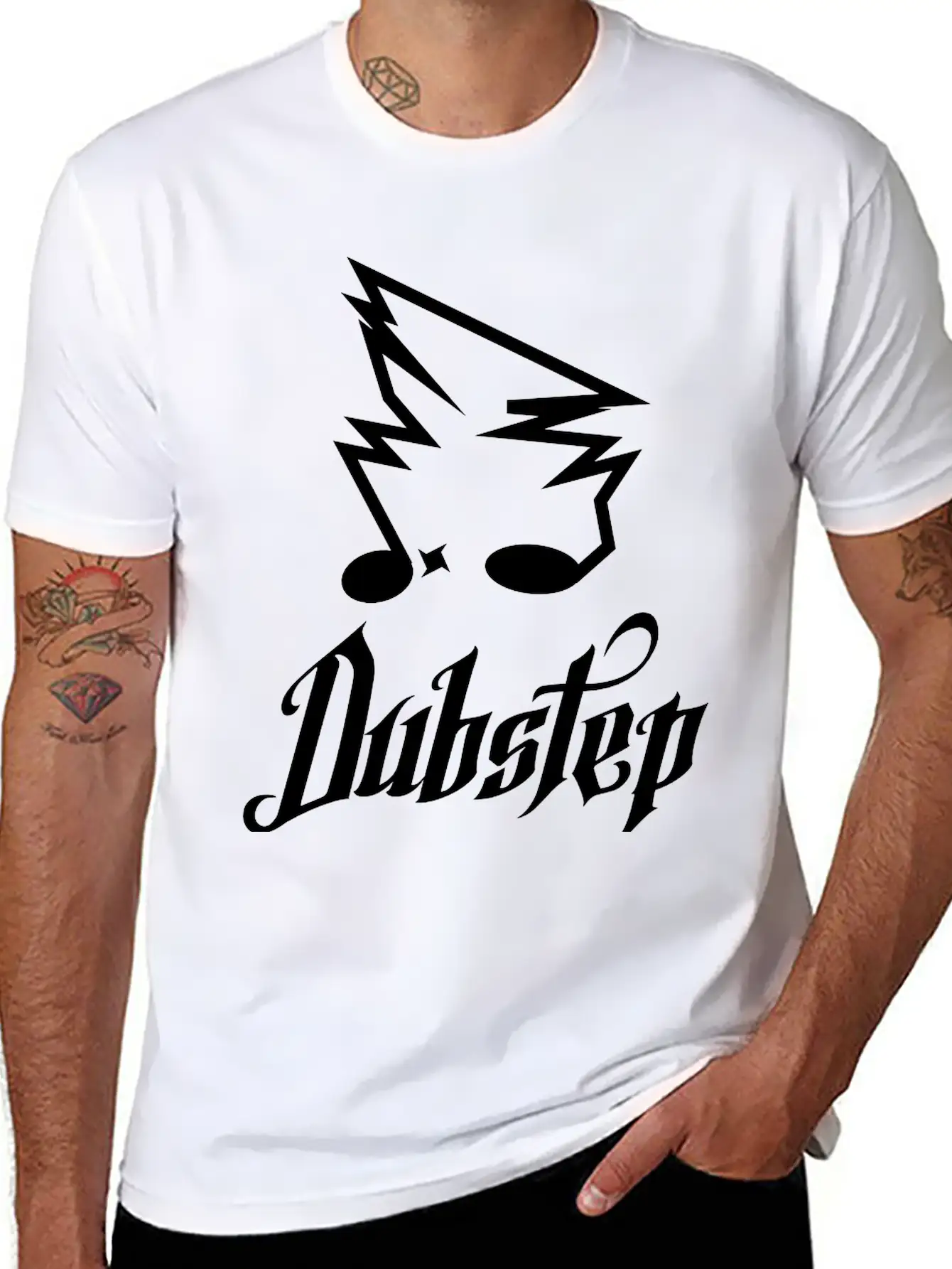 Dubstep Design Stylish Everyday T-Shirt – Unisex Basic Cotton Tee