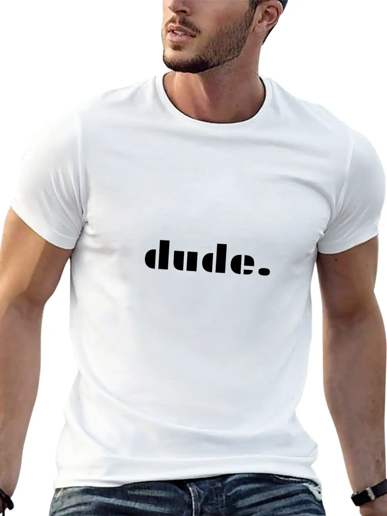 Dude Mood Chic Gift Gift Ideas Unisex Short Sleeve Soft Cotton T-Shirt – Casual Everyday Wear